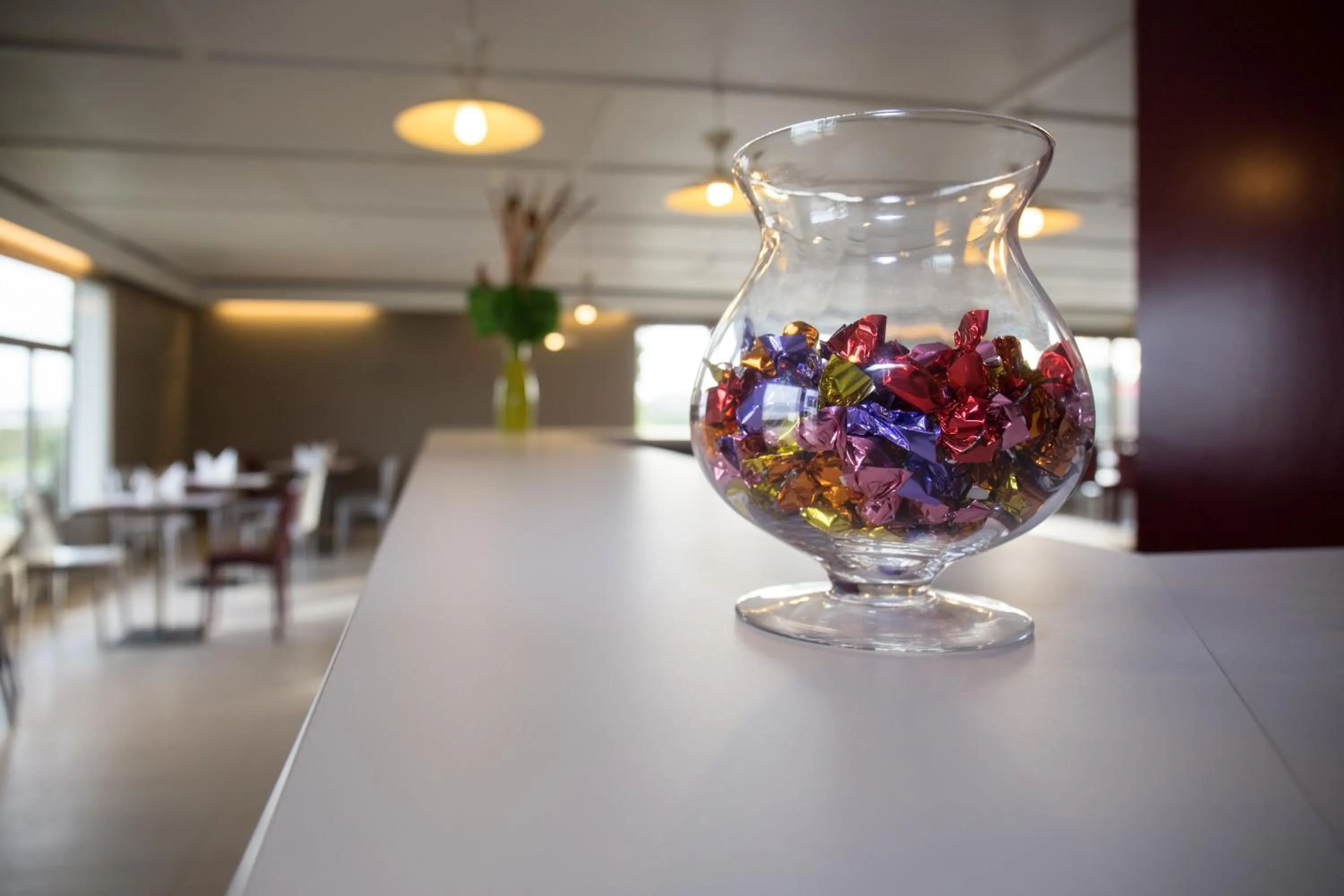 Lobby or reception in Hotel inn Design Laval