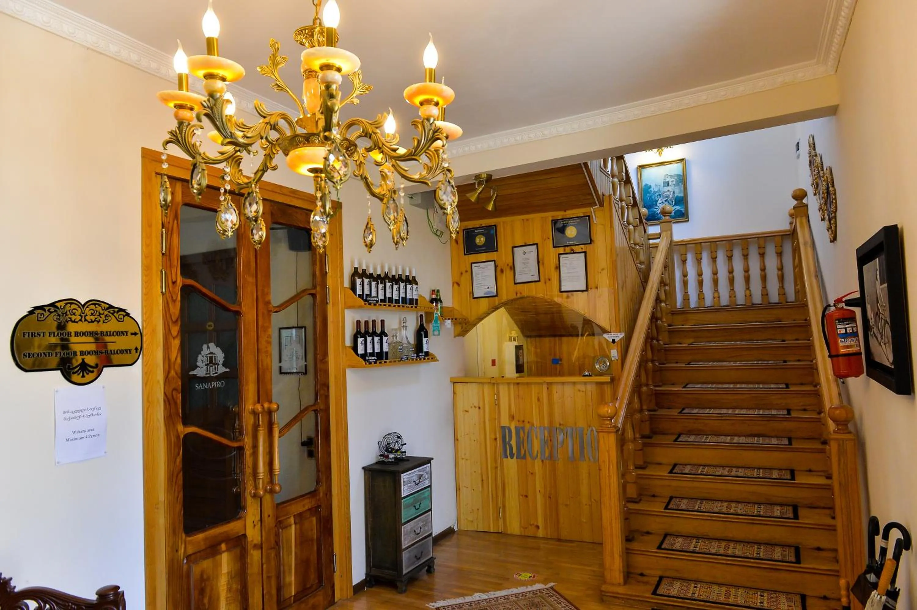 Lobby or reception in Sanapiro Hotel