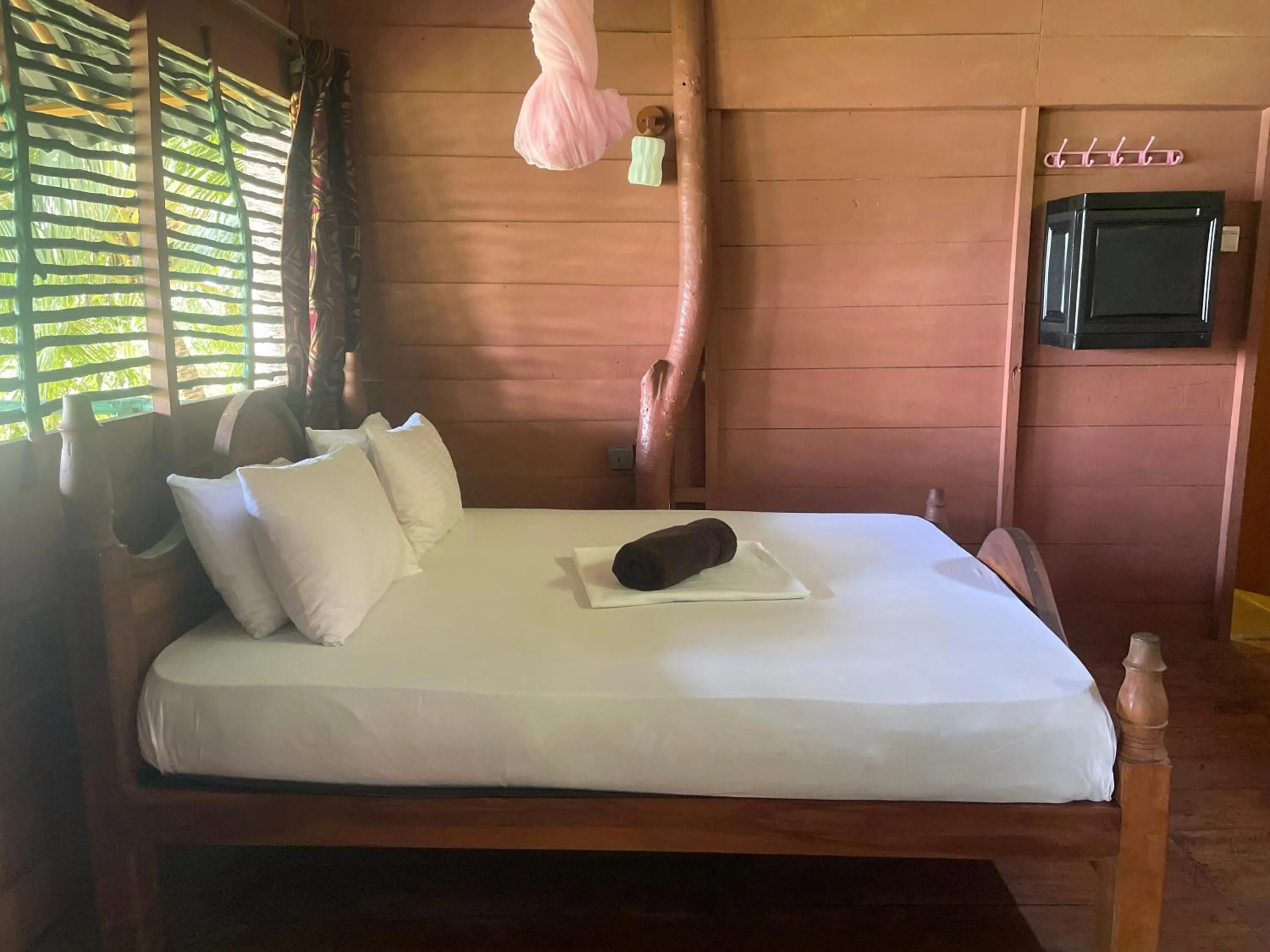 Bed in LakeSide Cabana Tissamaharama