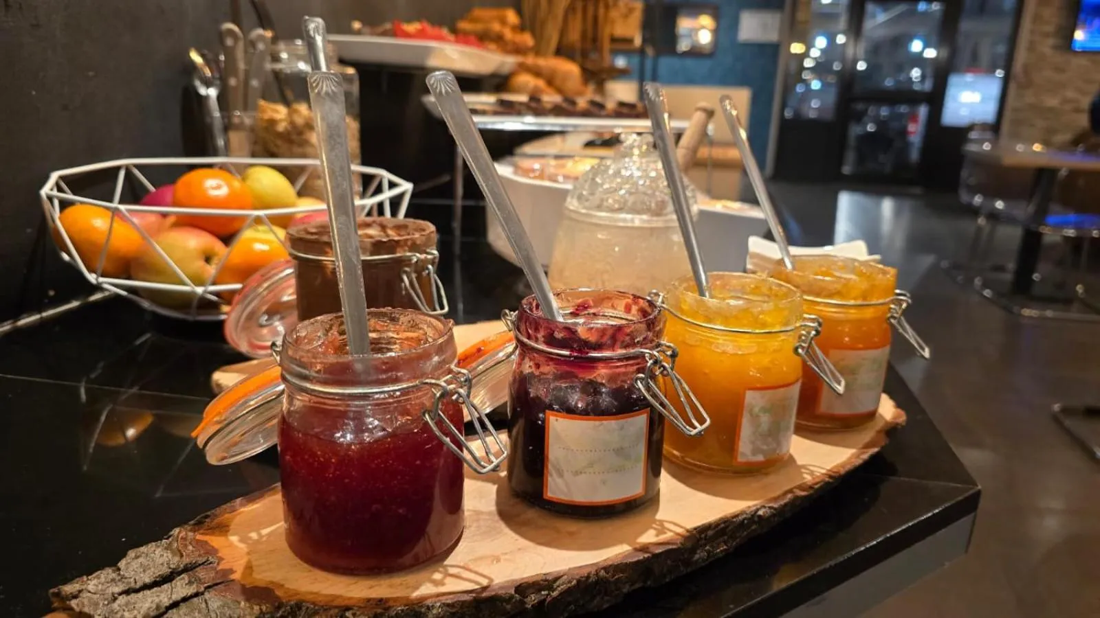 Buffet breakfast in Kyriad Fontenay - Trésigny