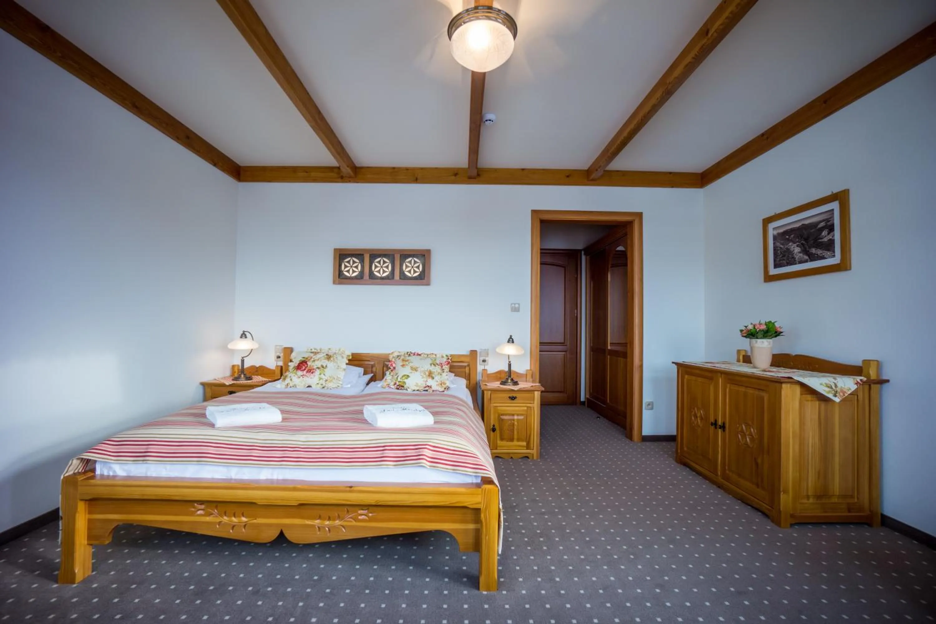 Photo of the whole room, Bed in Willa Pod Miedzą 200 m do Term