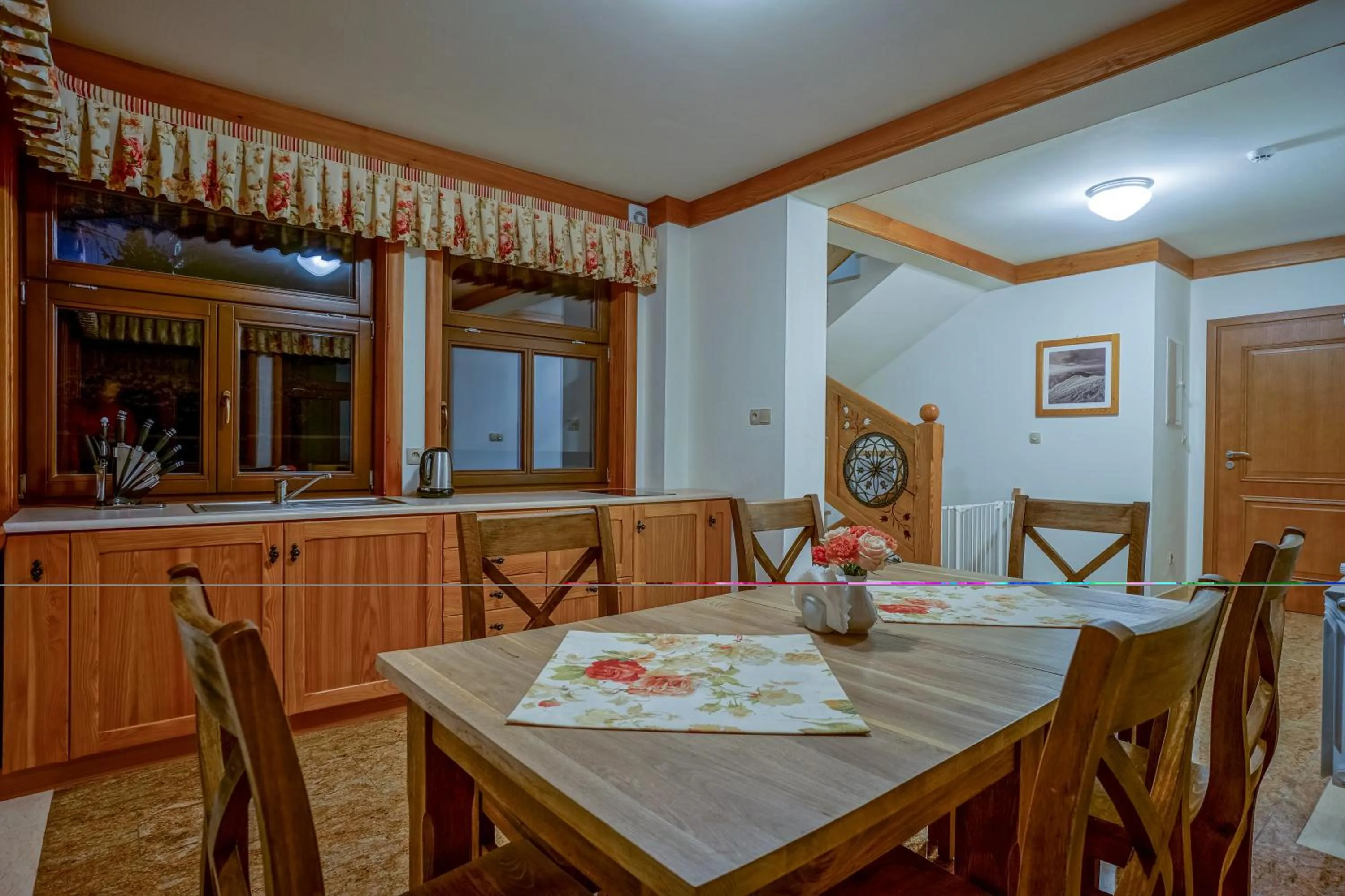 Kitchen or kitchenette in Willa Pod Miedzą 200 m do Term