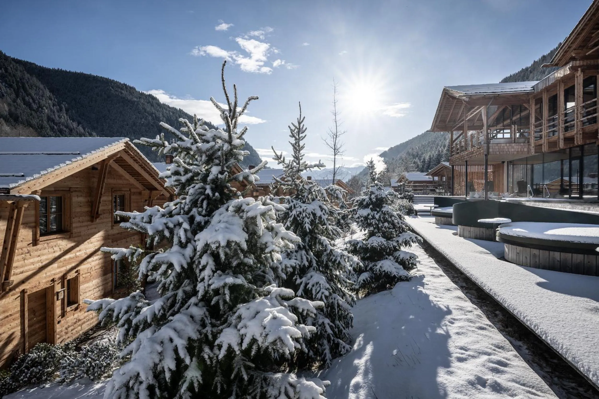 Property building in Valsegg Chalets Südtirol - luxury and private hideaway