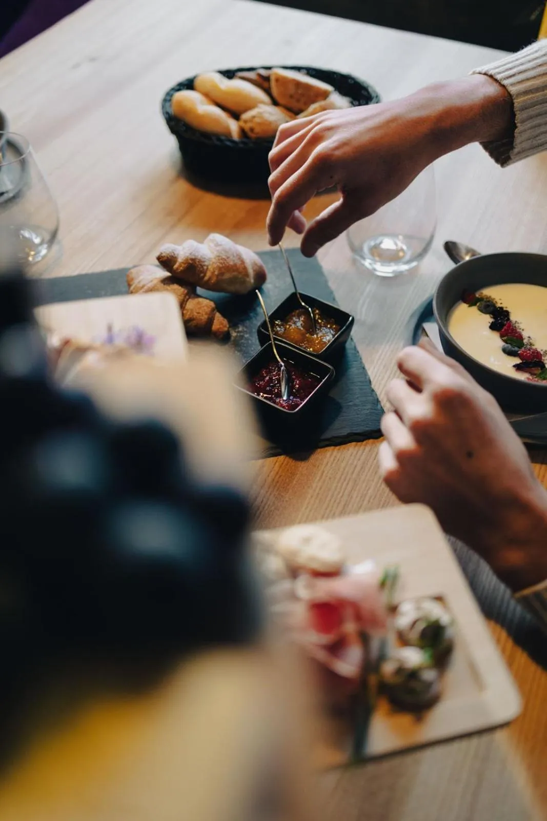 Breakfast in Valsegg Chalets Südtirol - luxury and private hideaway