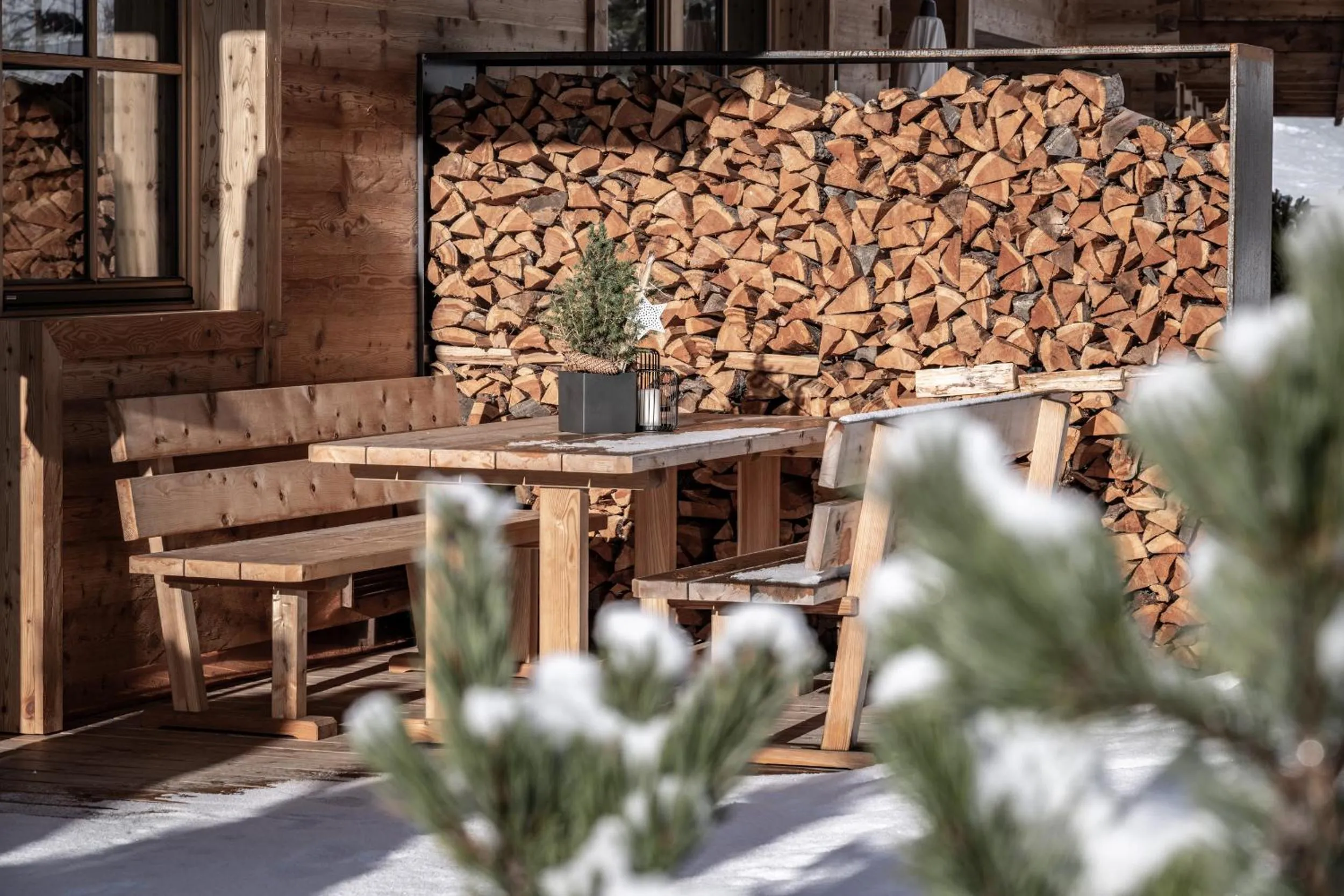 Balcony/Terrace in Valsegg Chalets Südtirol - luxury and private hideaway