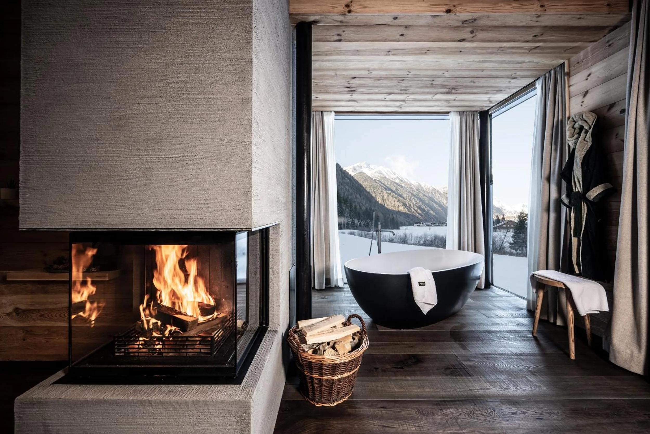 Mountain view in Valsegg Chalets Südtirol - luxury and private hideaway