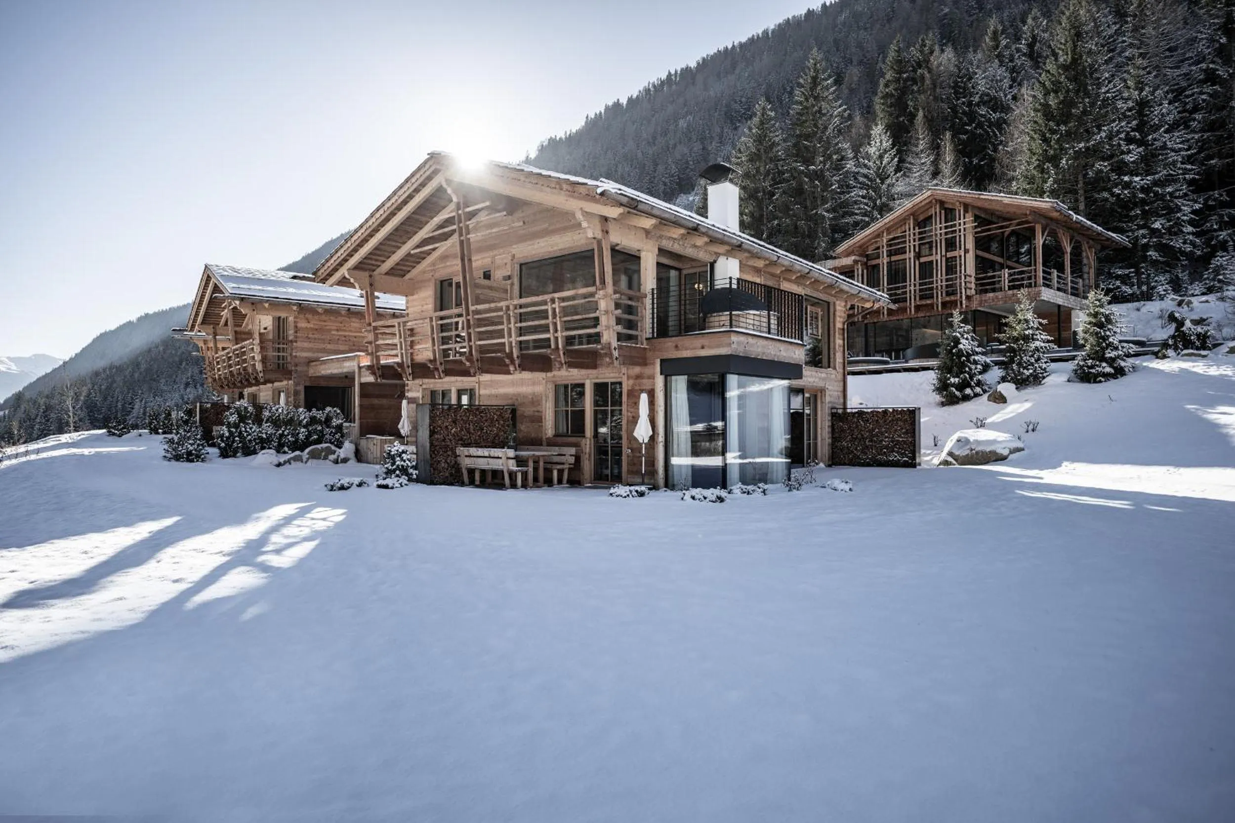 Property building in Valsegg Chalets Südtirol - luxury and private hideaway