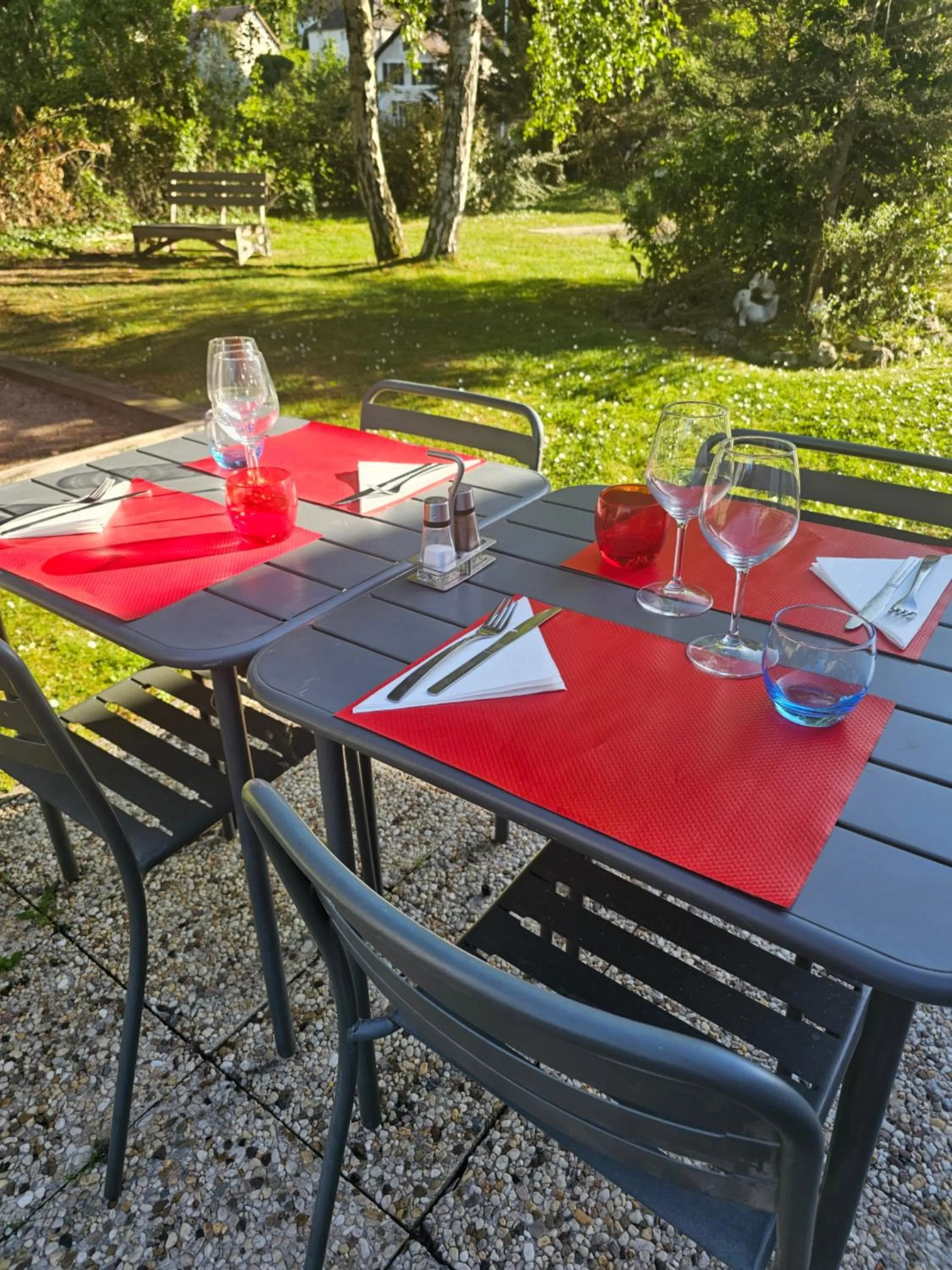 Patio in Campanile Deauville Saint-Arnoult