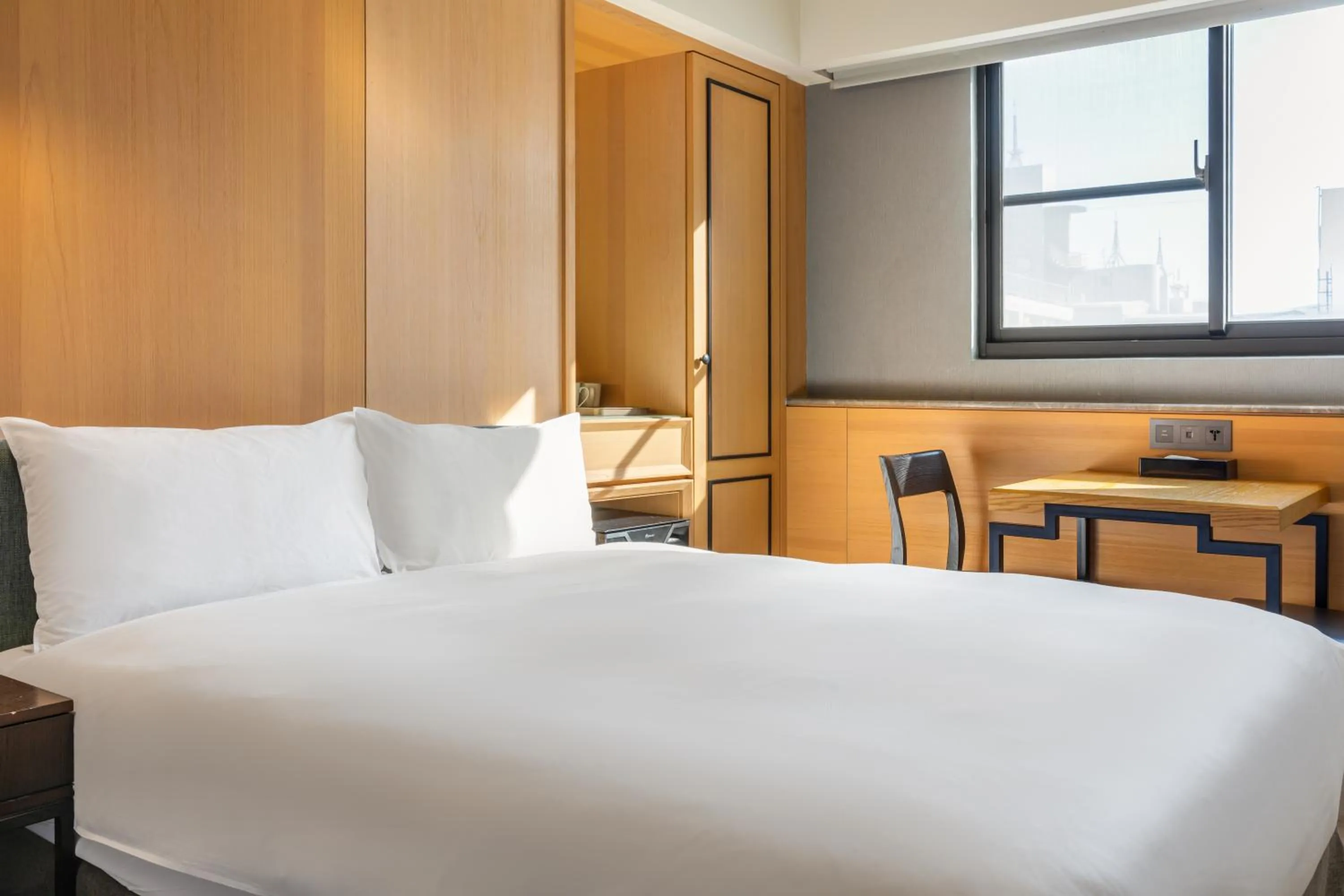 Bed in CHECK inn Taichung Wenxin Zhongqing