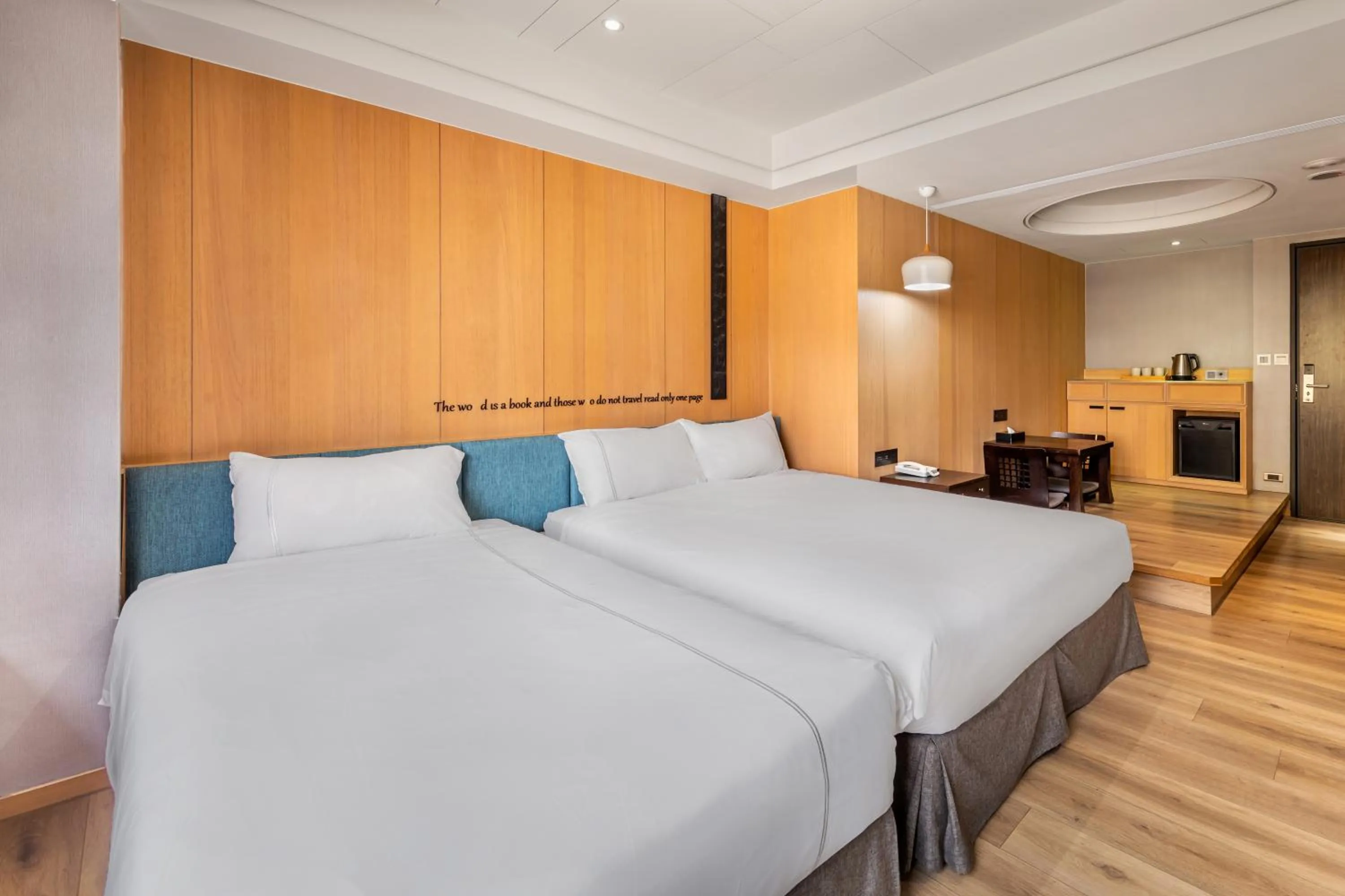 Bed in CHECK inn Taichung Wenxin Zhongqing