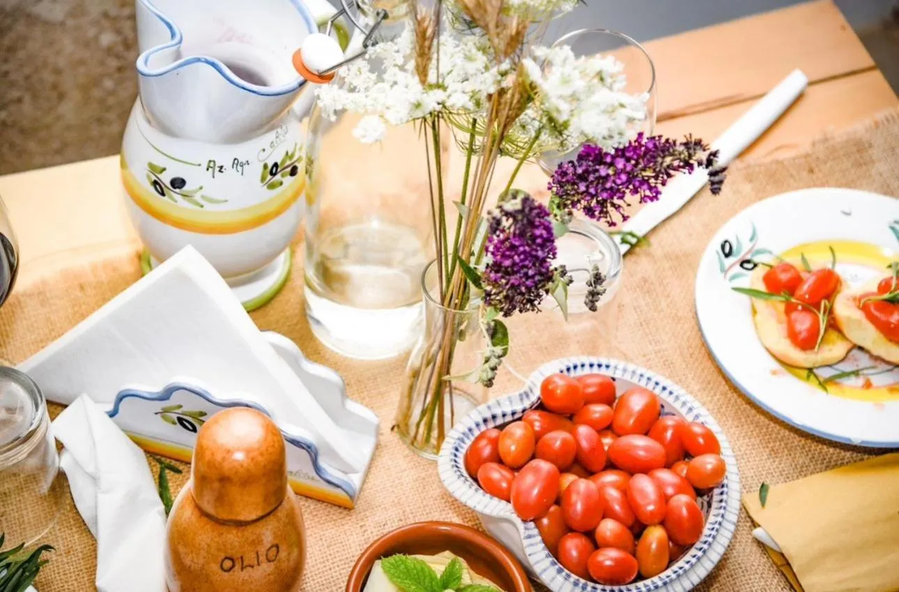 Food and drinks in Agriturismo Tenuta Calitre