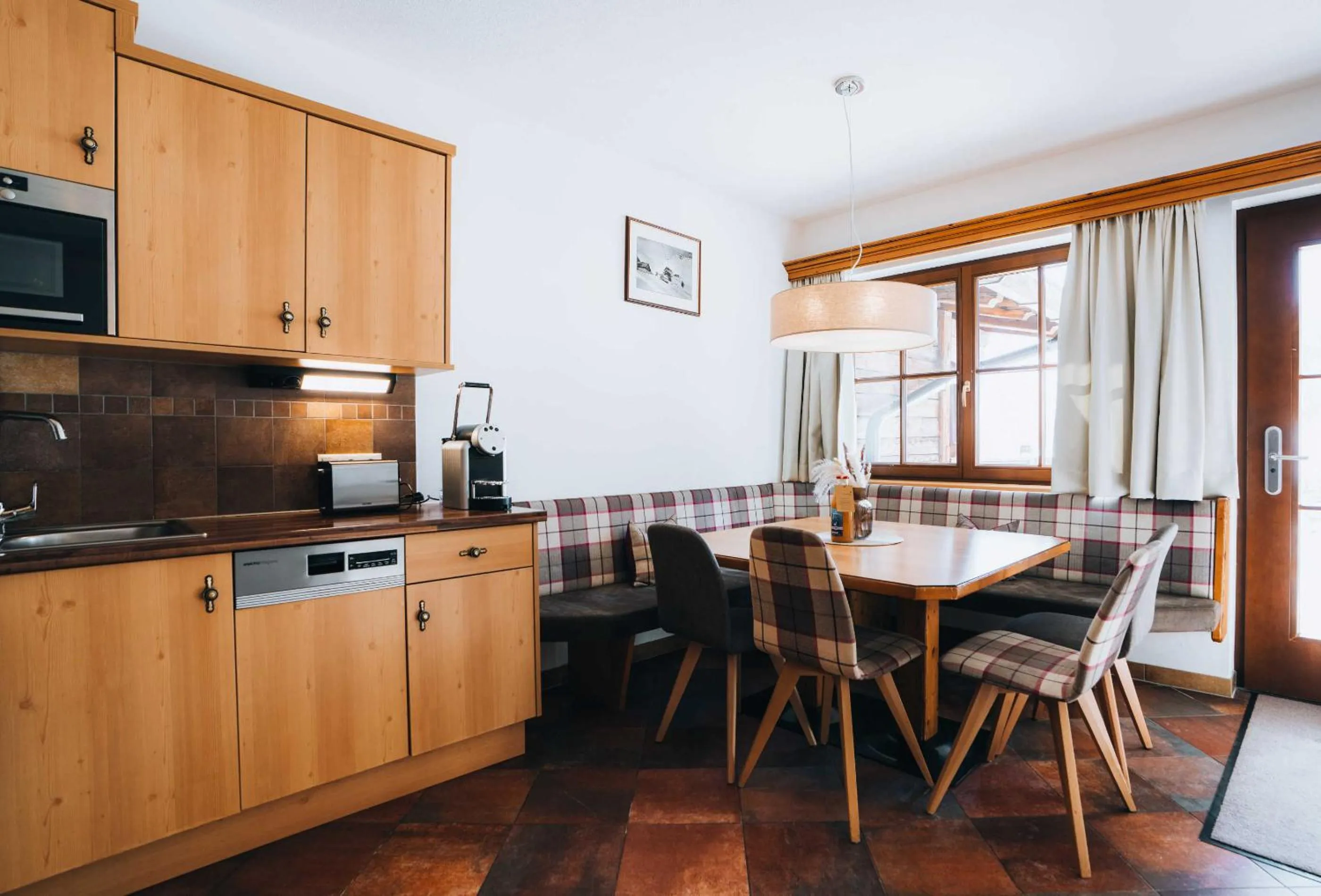Kitchen or kitchenette in Grünwald Resort Sölden