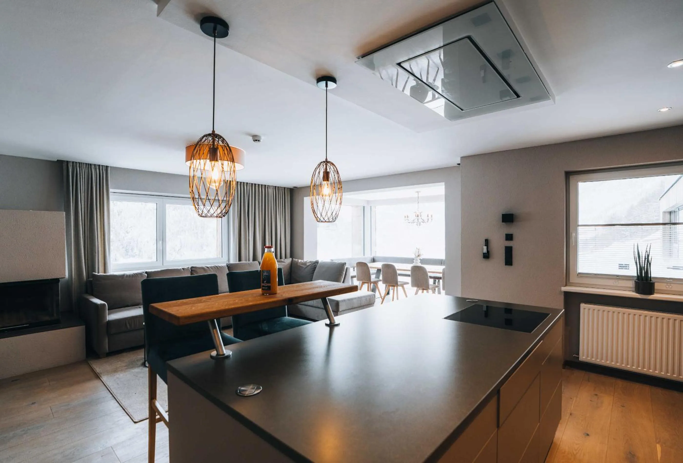 Kitchen or kitchenette in Grünwald Resort Sölden