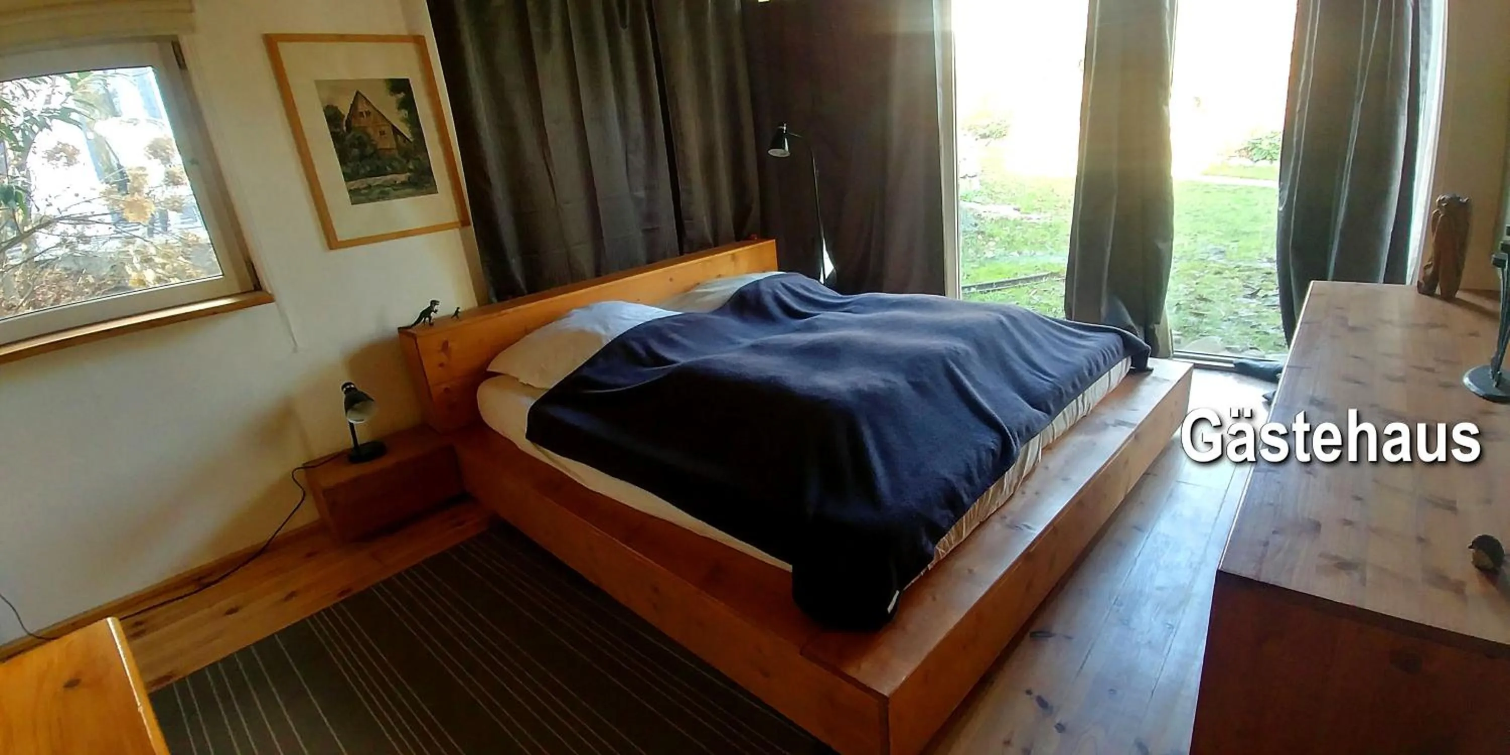 Bed in Pension an der Elsterbrücke