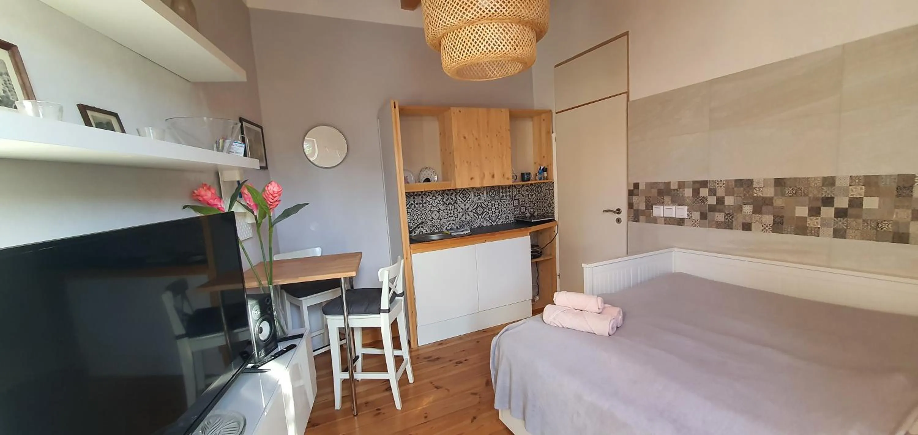 Bed in Pension an der Elsterbrücke