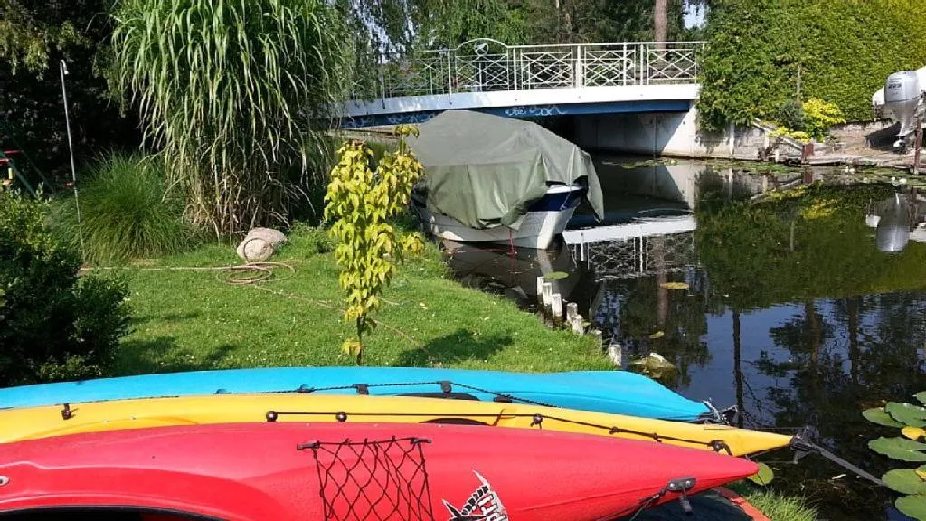 River view in Pension an der Elsterbrücke