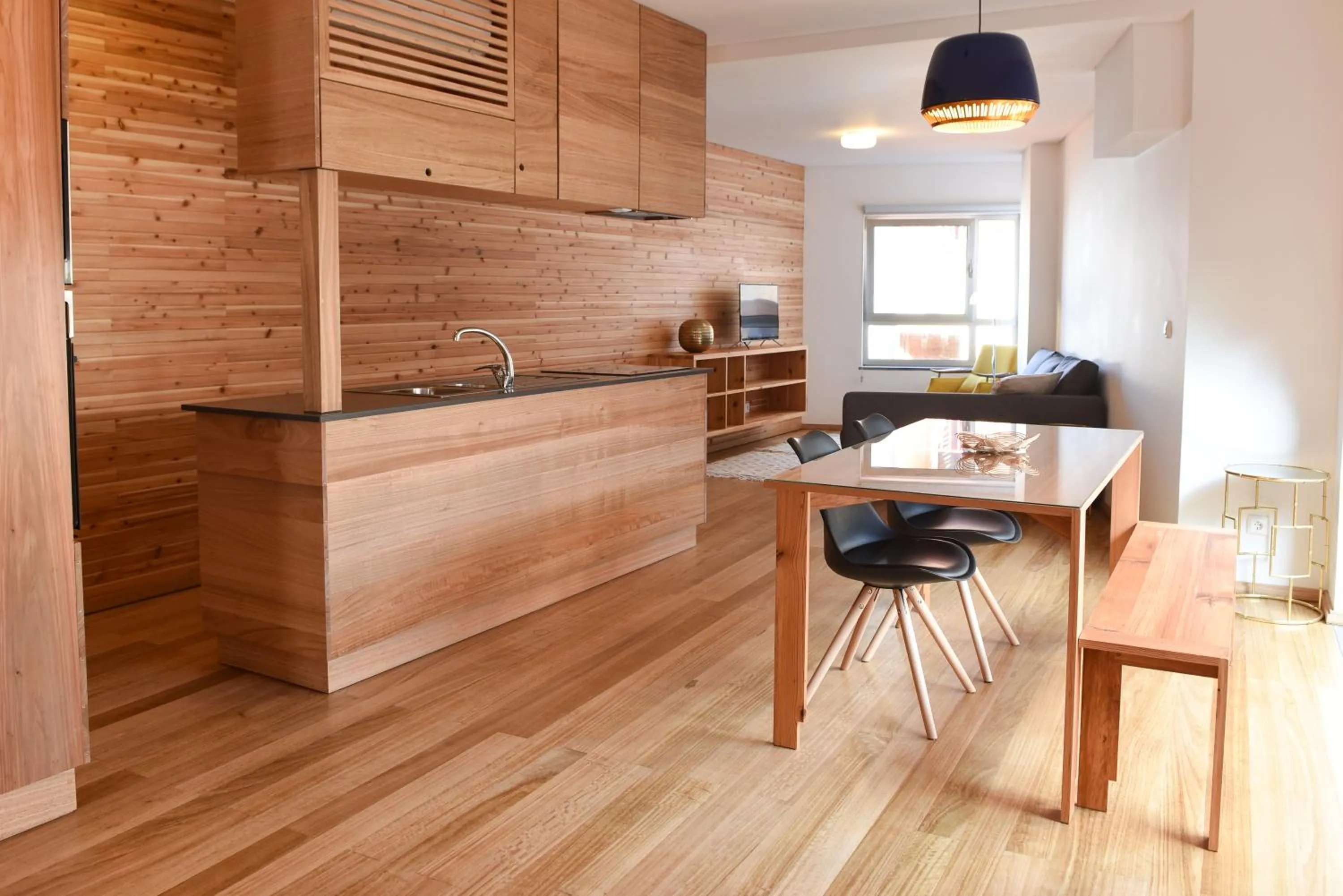 Dining area in Porto Pim Bay