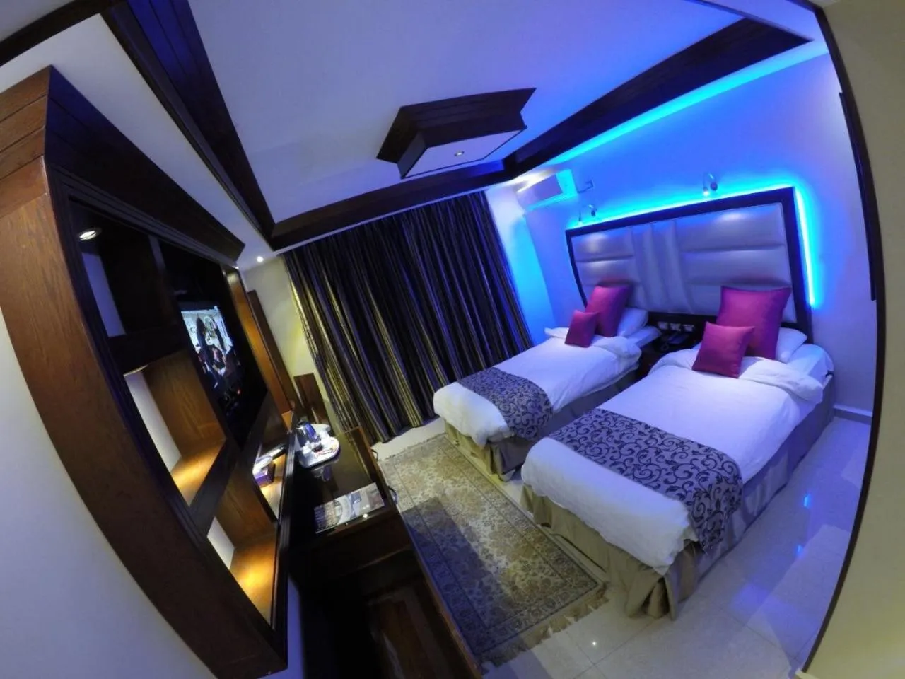 Bed in Petra Sella Hotel