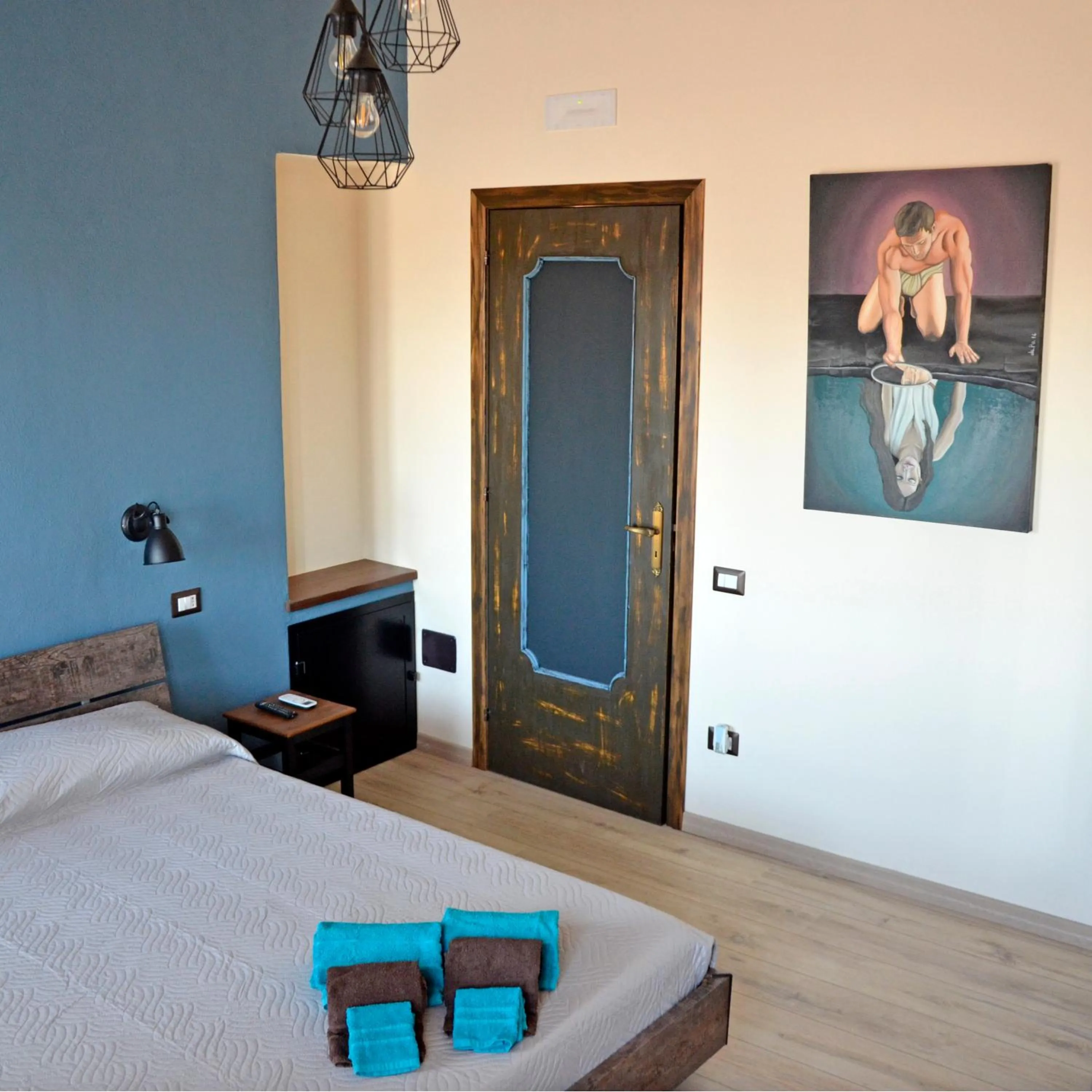 Decorative detail, Bed in Artista B&B