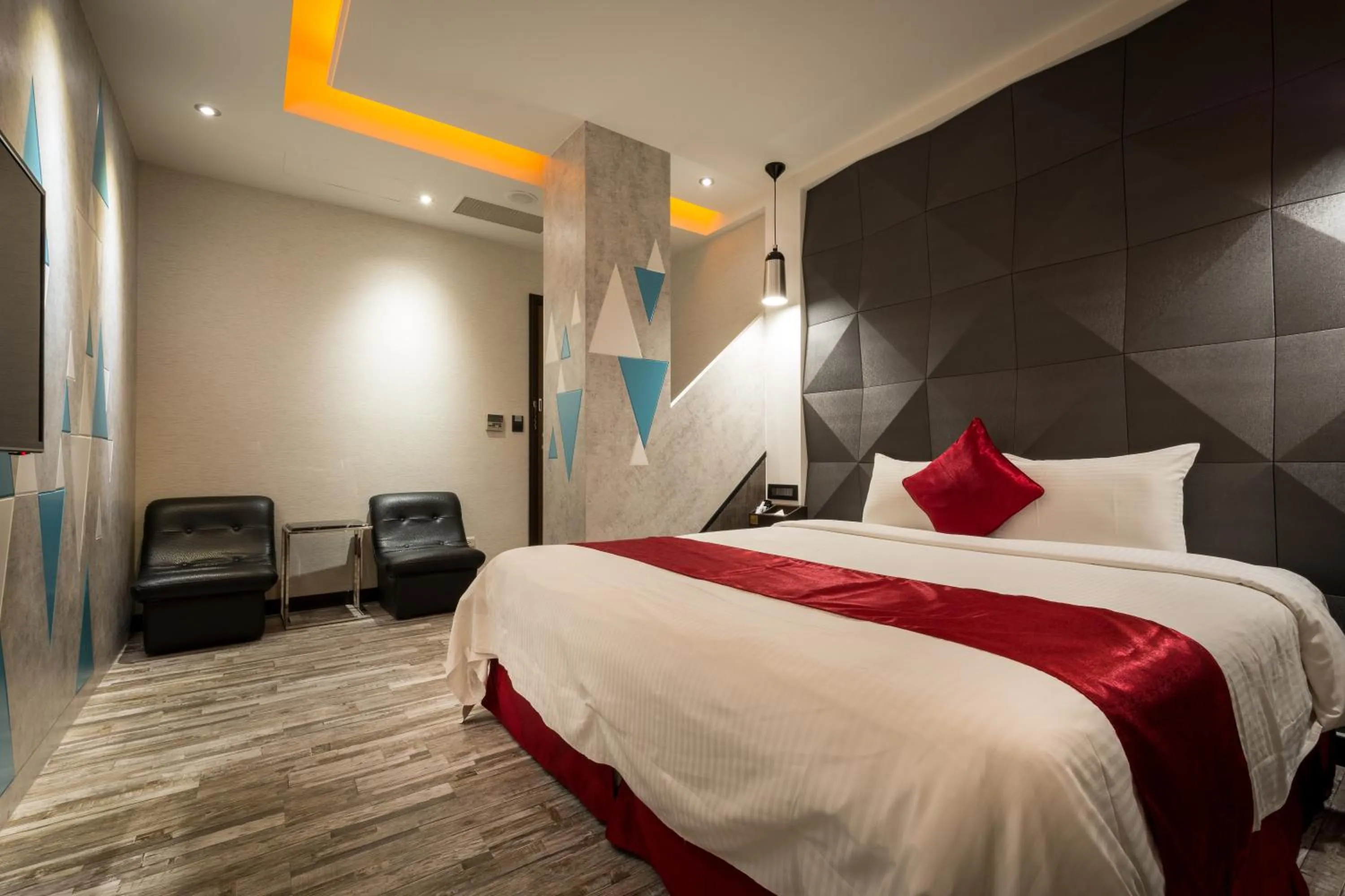 Bed in Jin Spa Resort Hotel