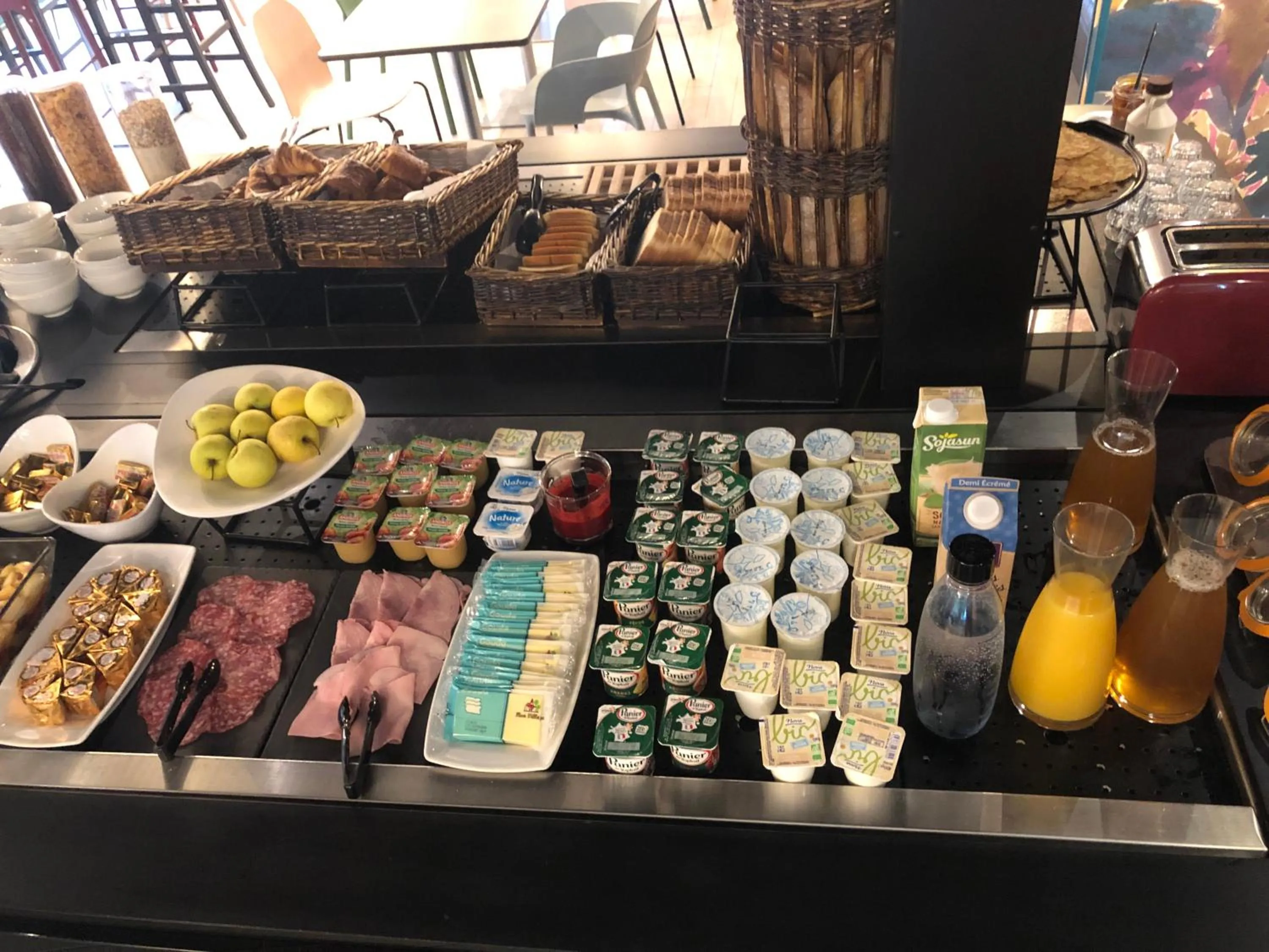 Buffet breakfast in KYRIAD HONFLEUR - La Riviere Saint Sauveur