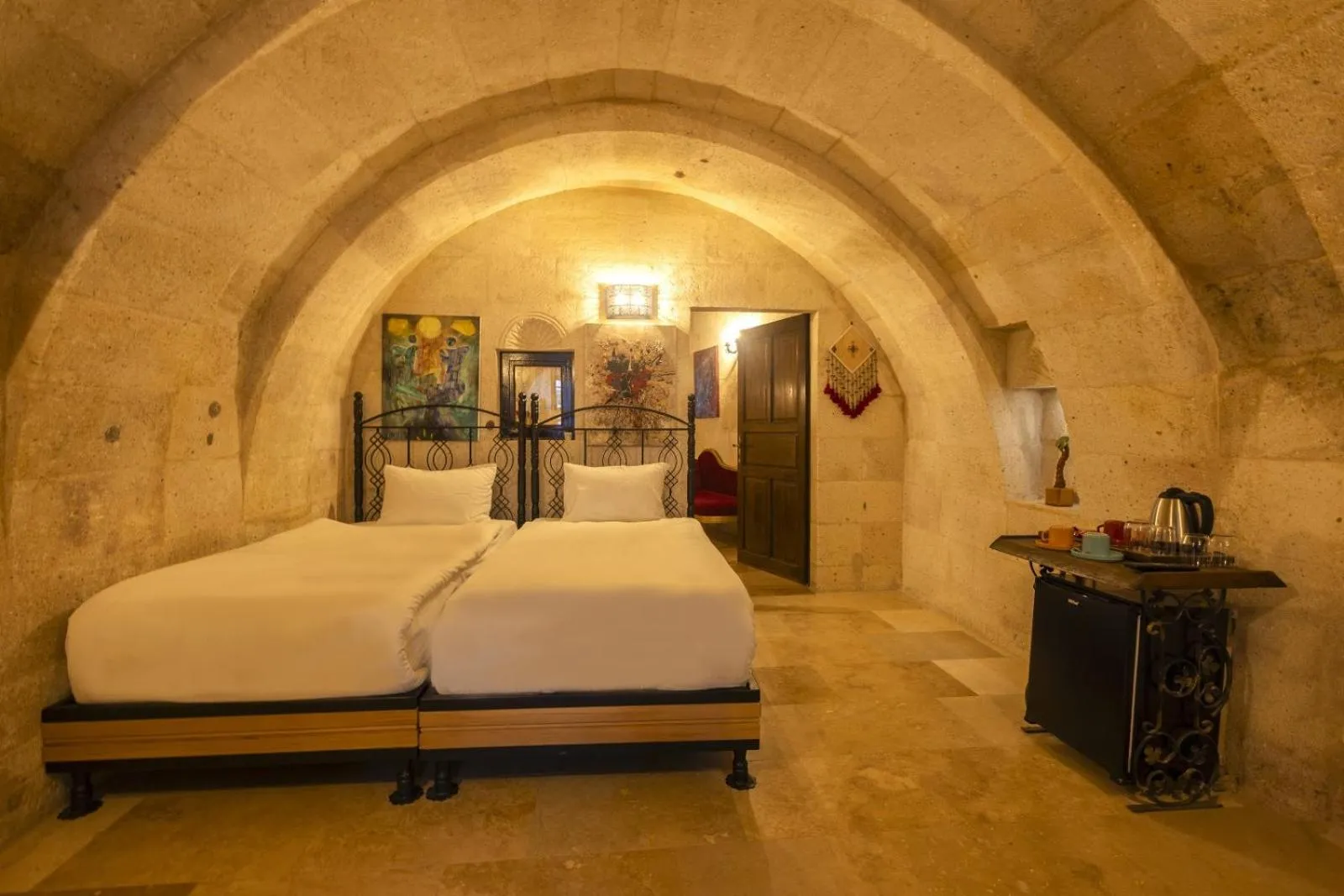 Bed in Drala Inn Cappadocia