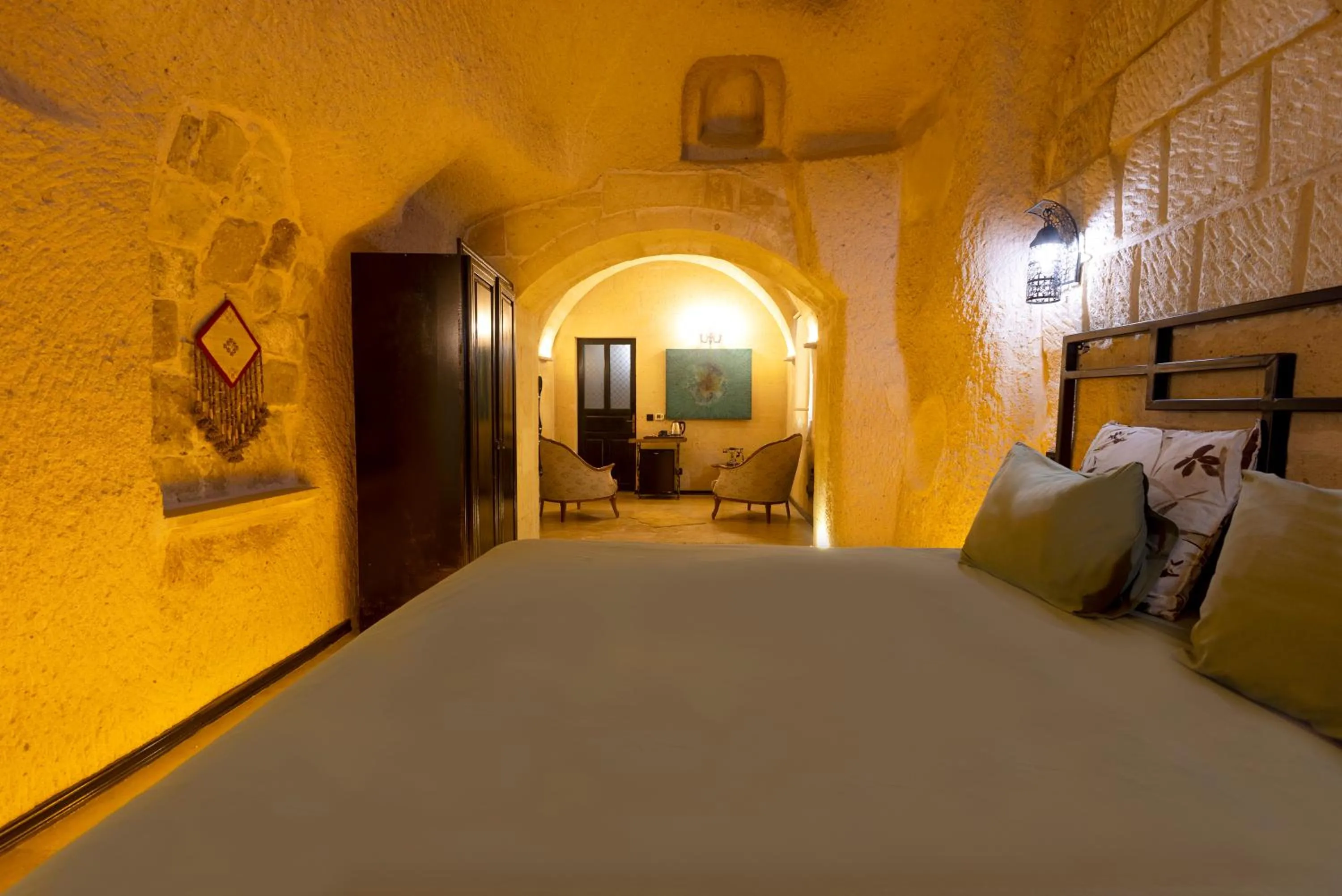 Bed in Drala Inn Cappadocia