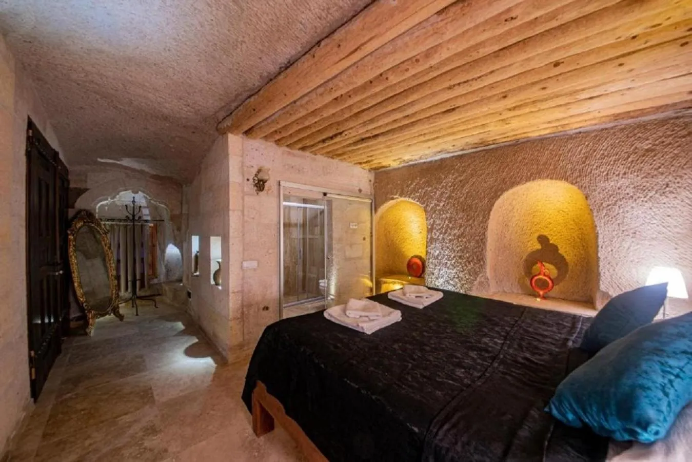Bed in Drala Inn Cappadocia