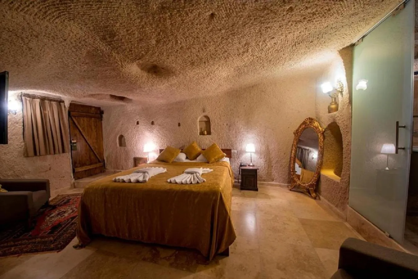 Bed in Drala Inn Cappadocia