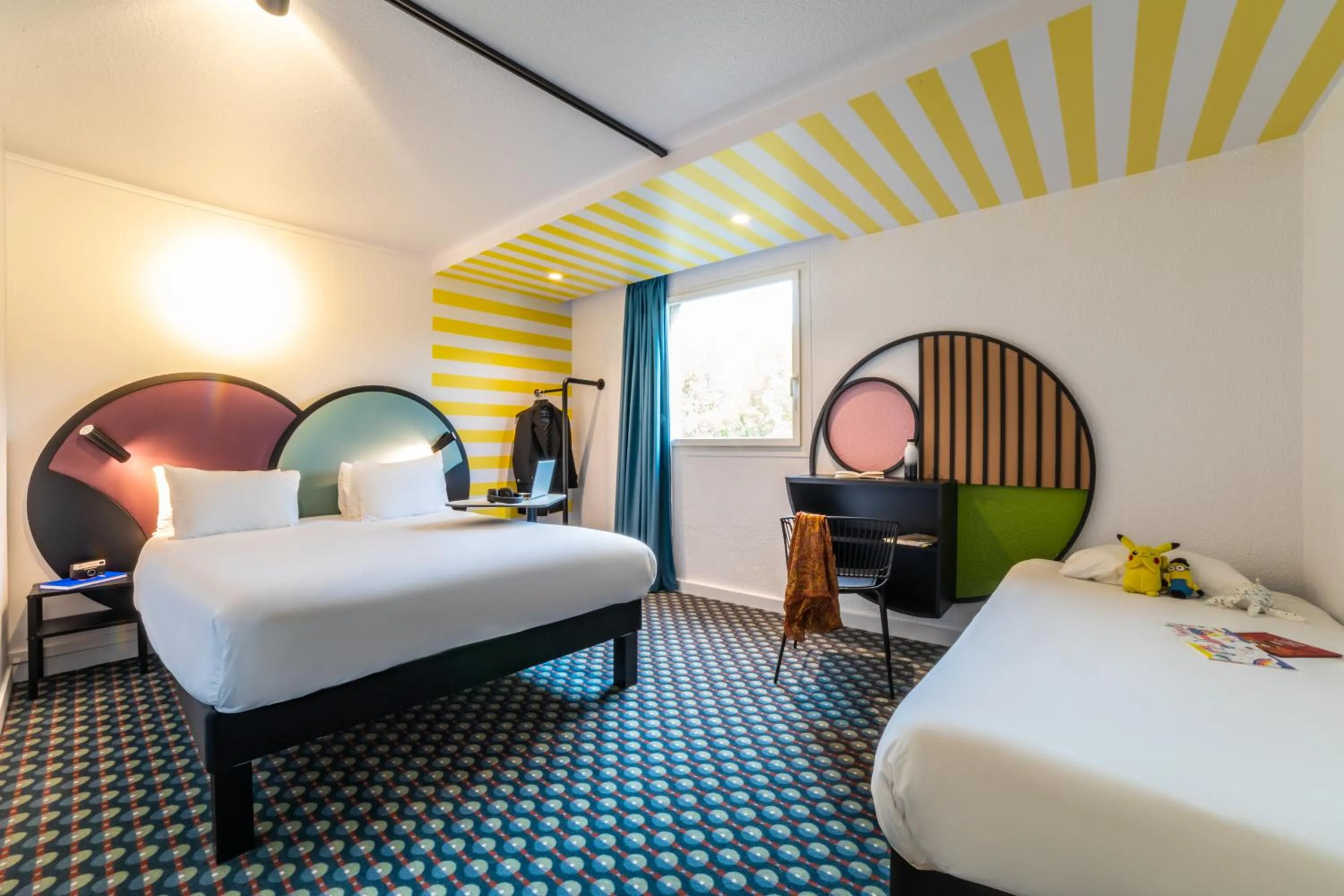 Bed in Ibis Styles Paris Saint Denis Pleyel