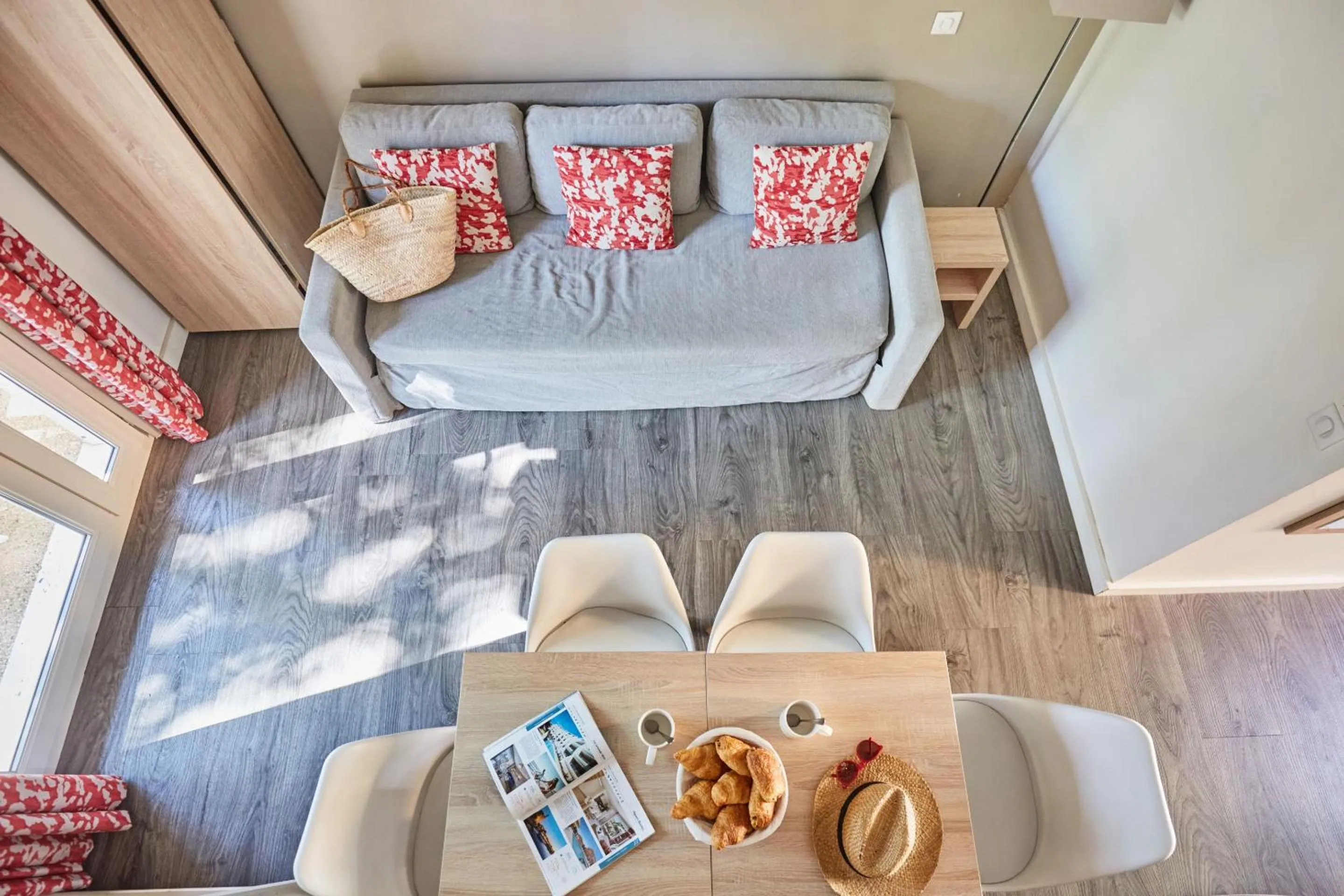 Seating area, Bed in Résidence Odalys Le Village Camarguais Les Gardians