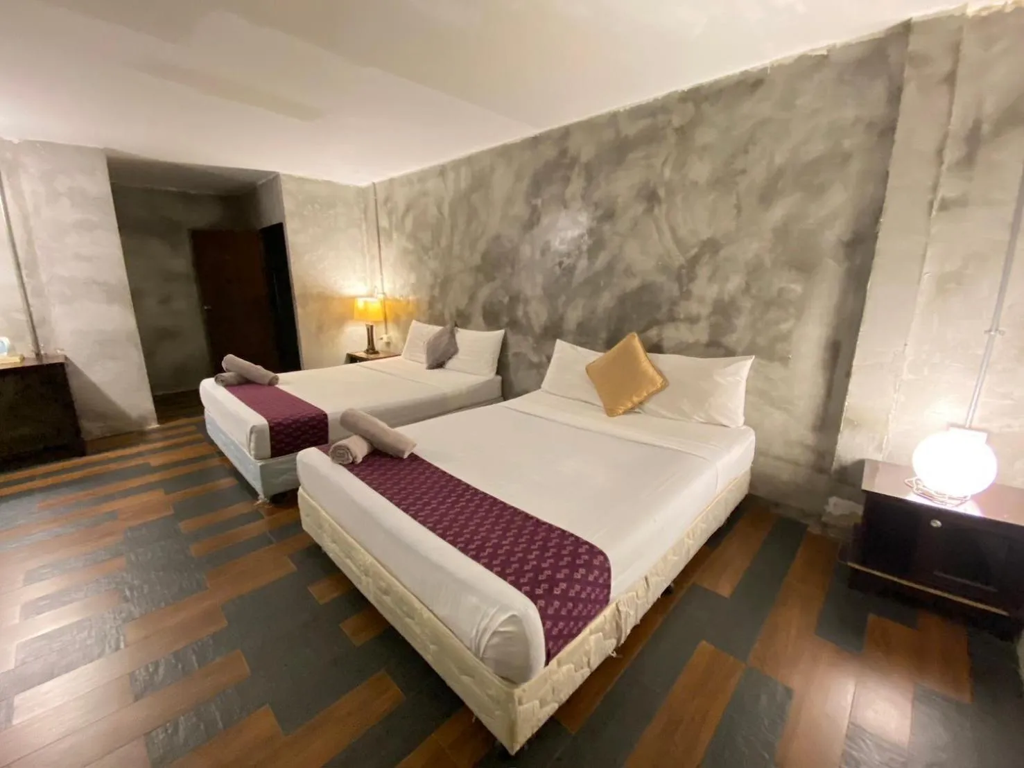 Bed in Crescent Bay Resort