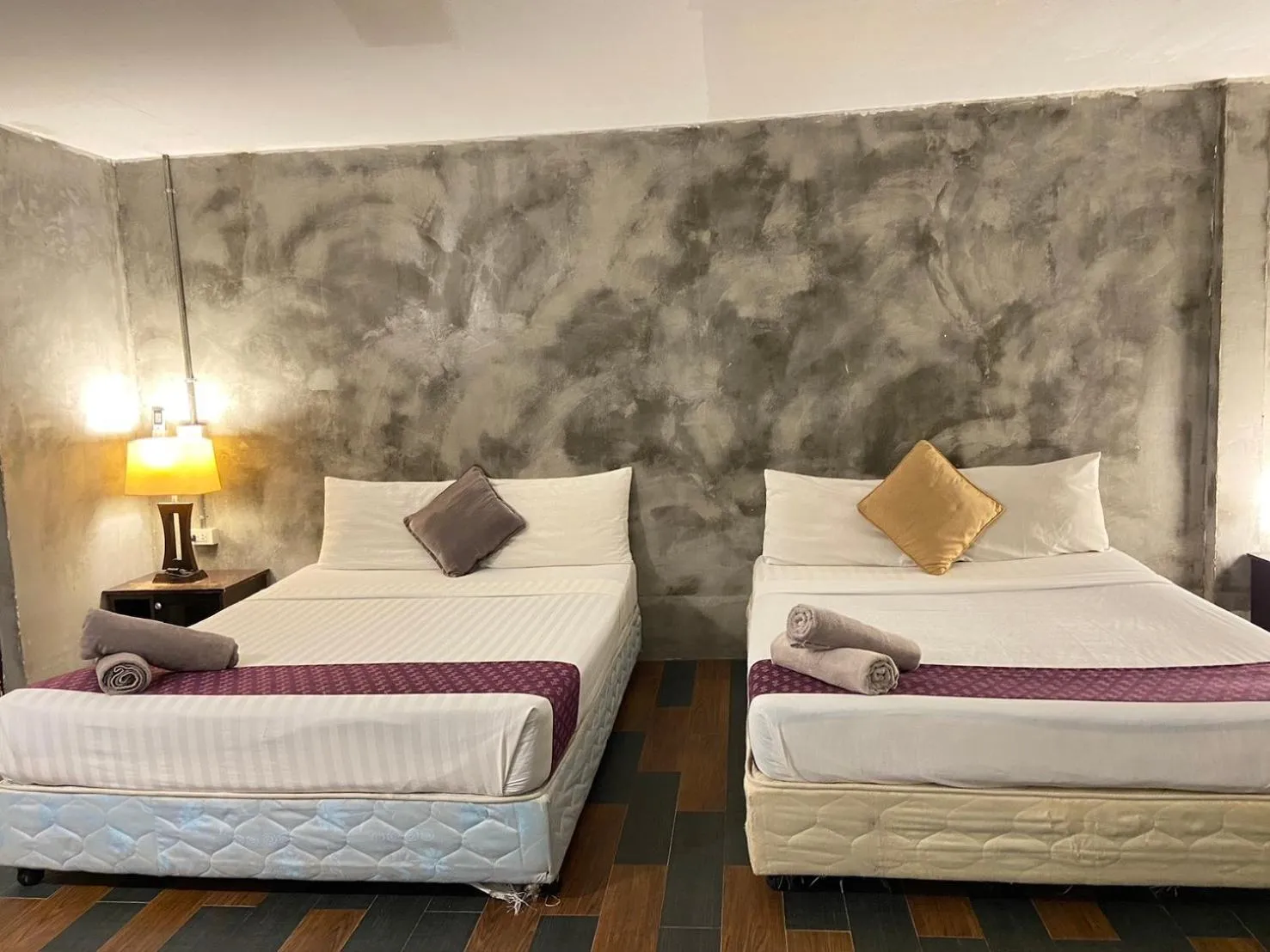 Bed in Crescent Bay Resort