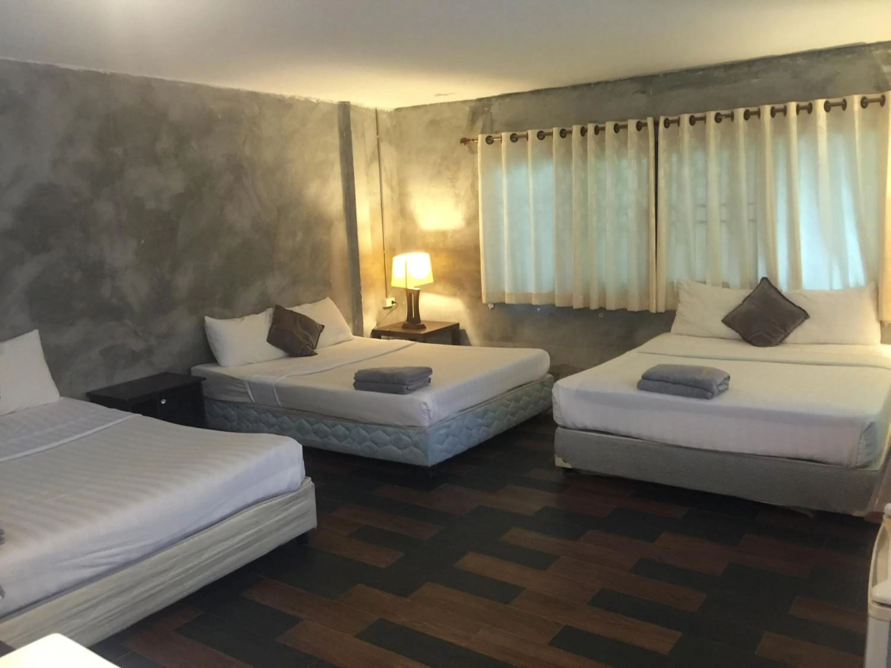 Bed in Crescent Bay Resort