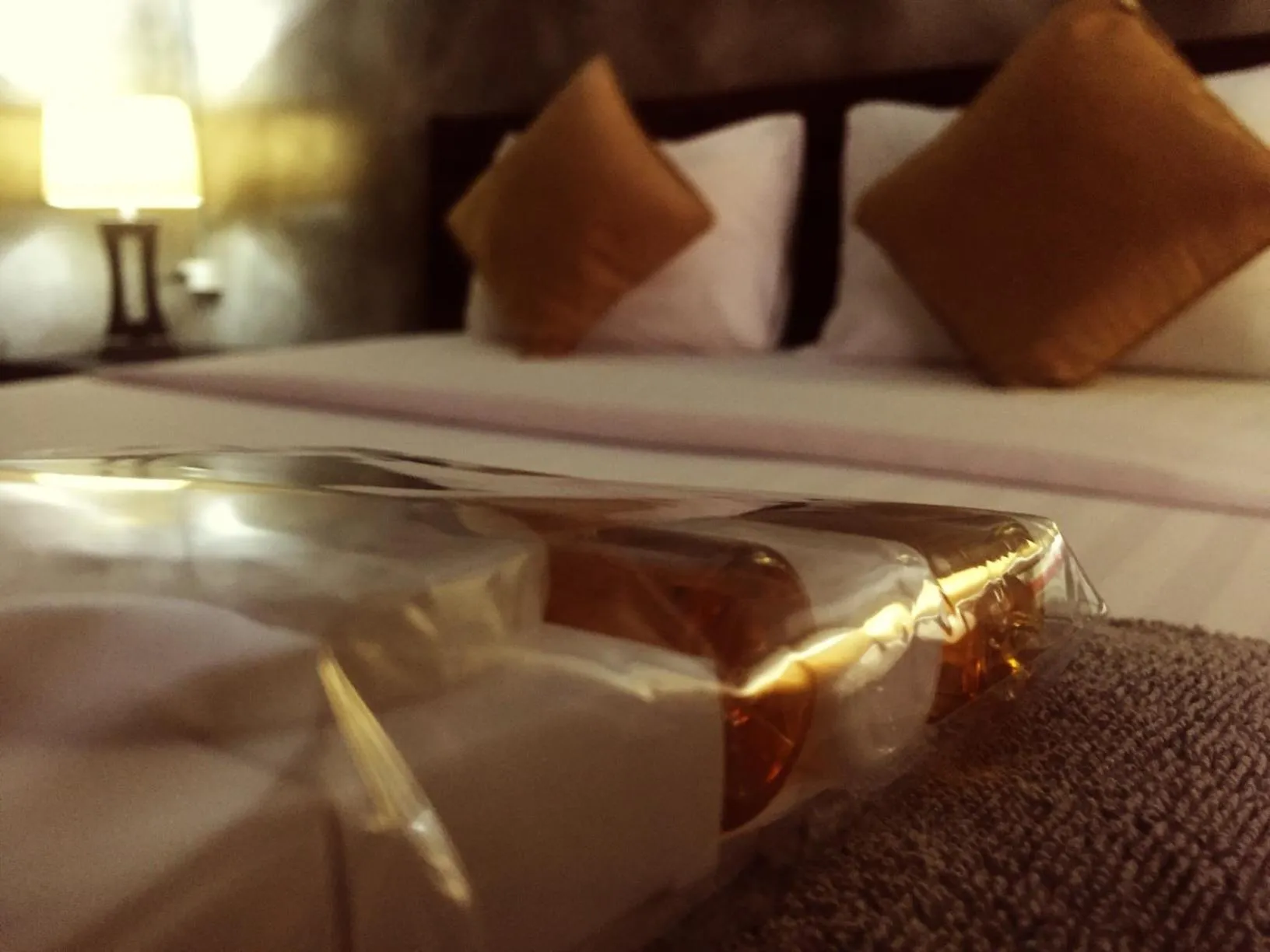 Bed in Crescent Bay Resort