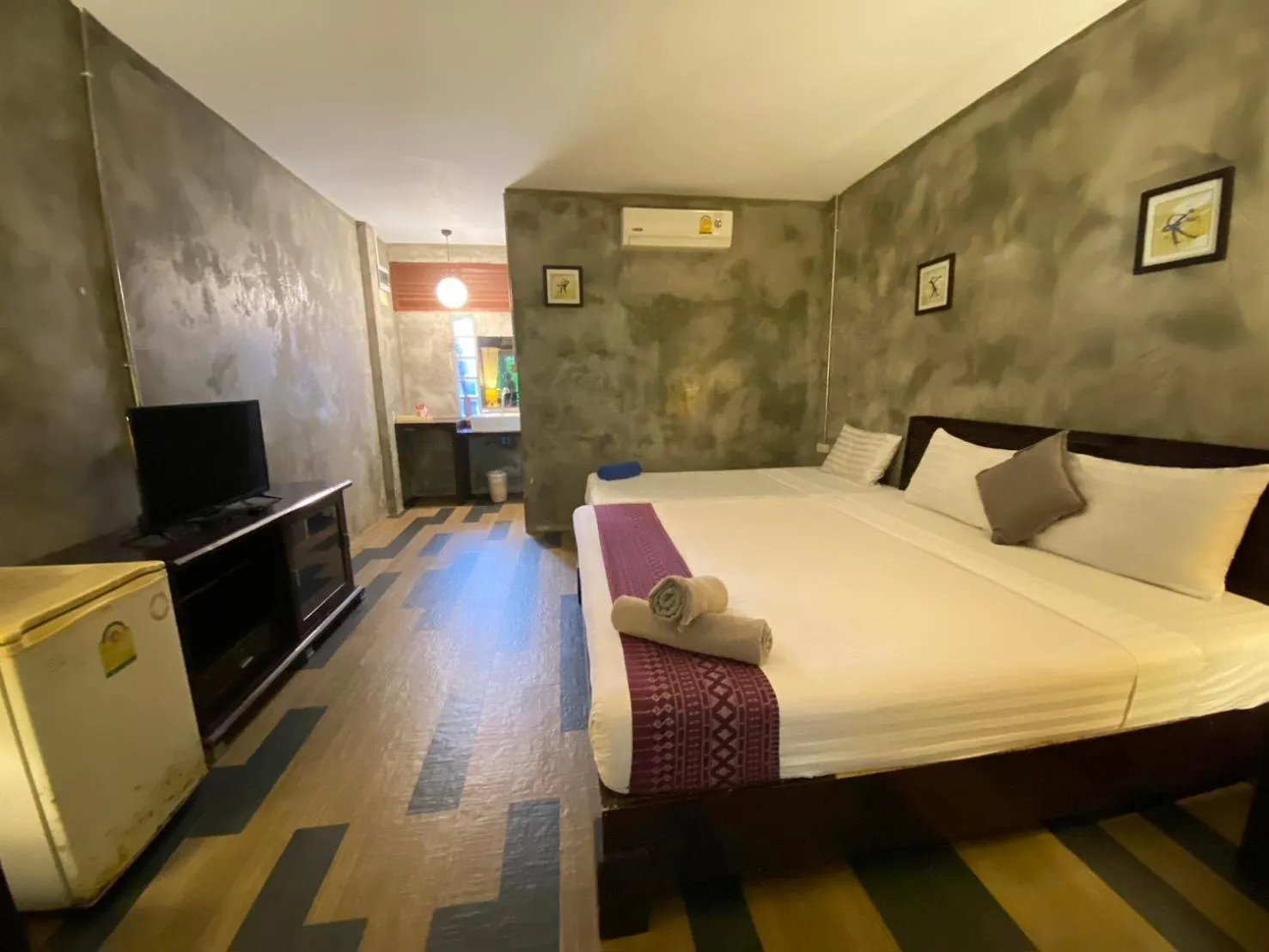 Bed in Crescent Bay Resort