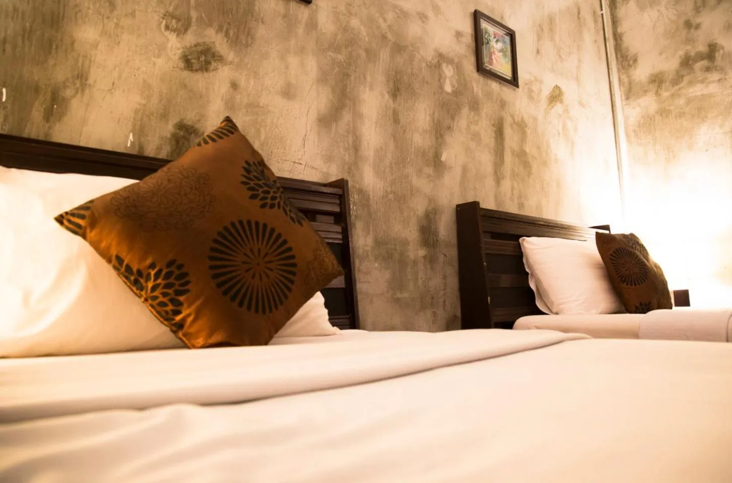 Bed in Crescent Bay Resort