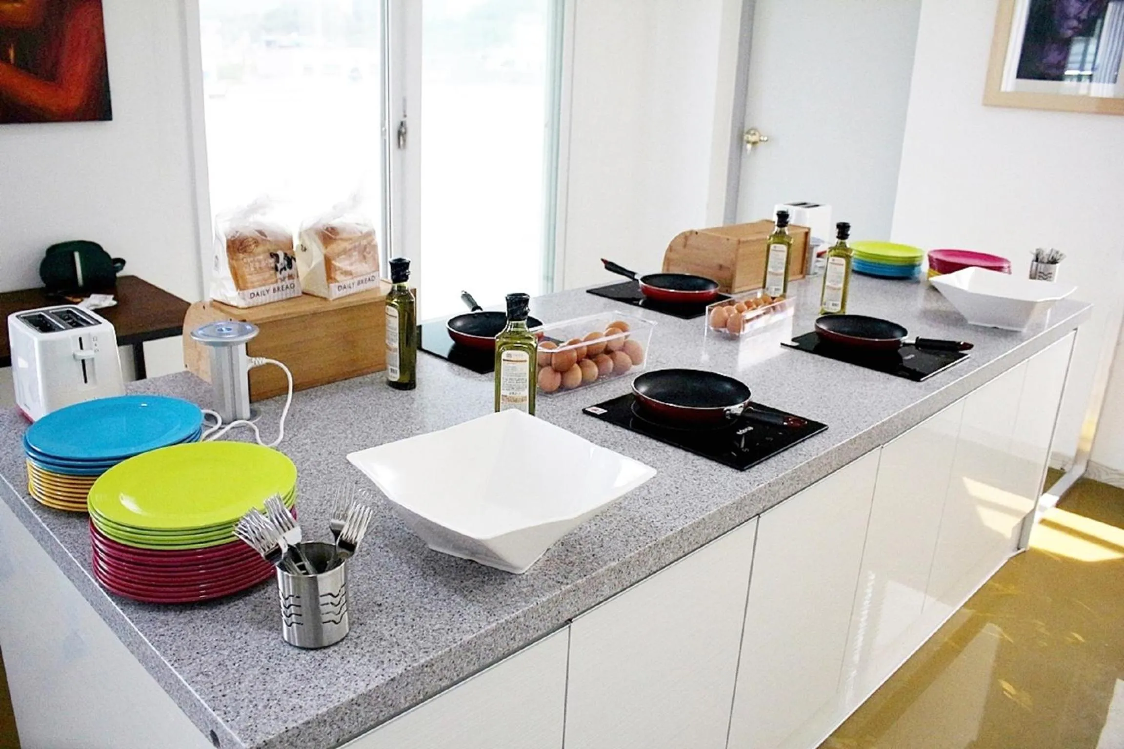 Restaurant/places to eat, Kitchen/Kitchenette in Big O Show Guesthouse