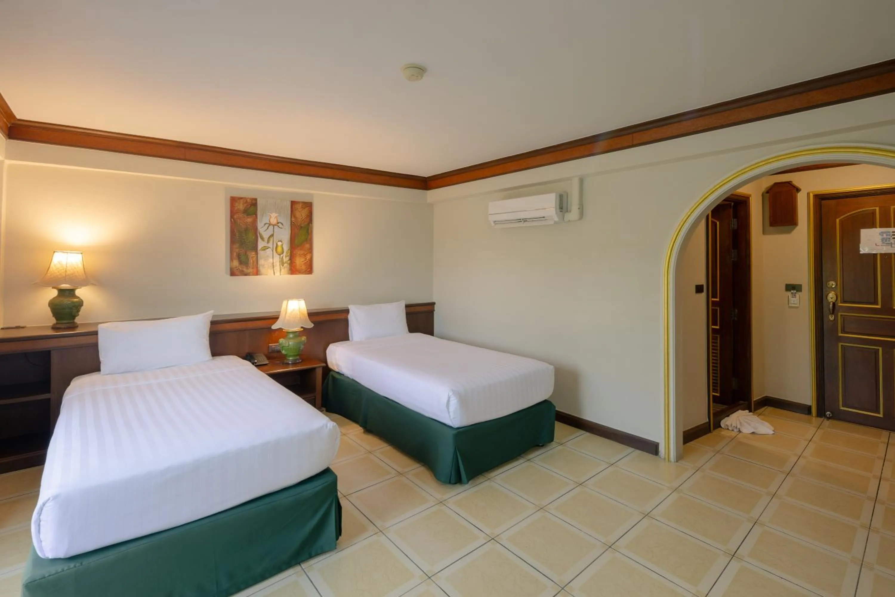Bed in Erawan Hotel,Natai Beach