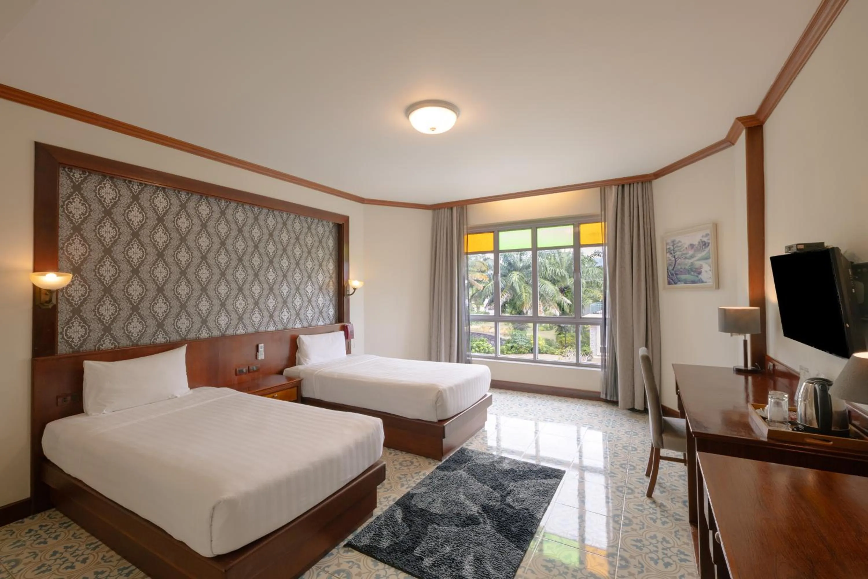 Bed in Erawan Hotel,Natai Beach