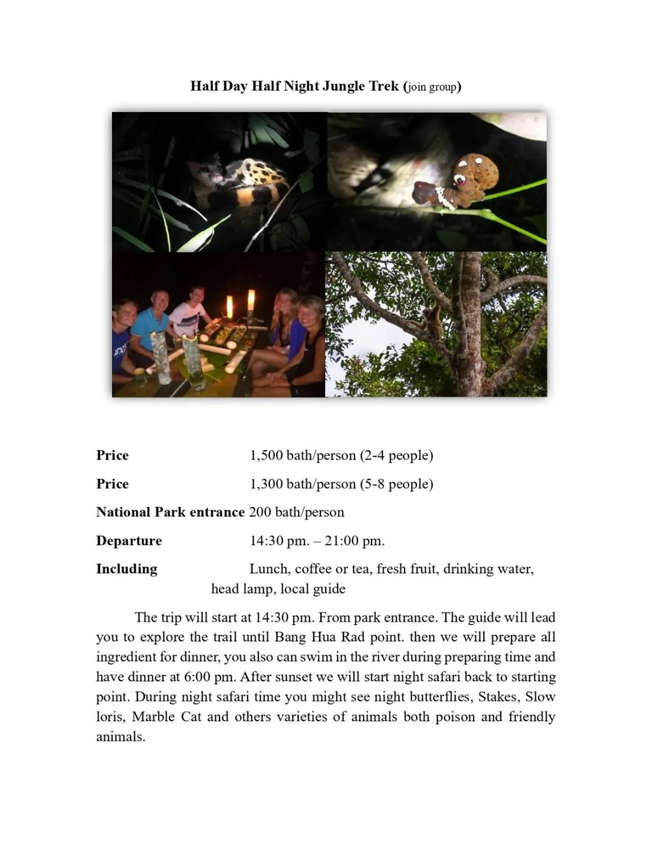 Activities in Khao Sok Green Mountain View