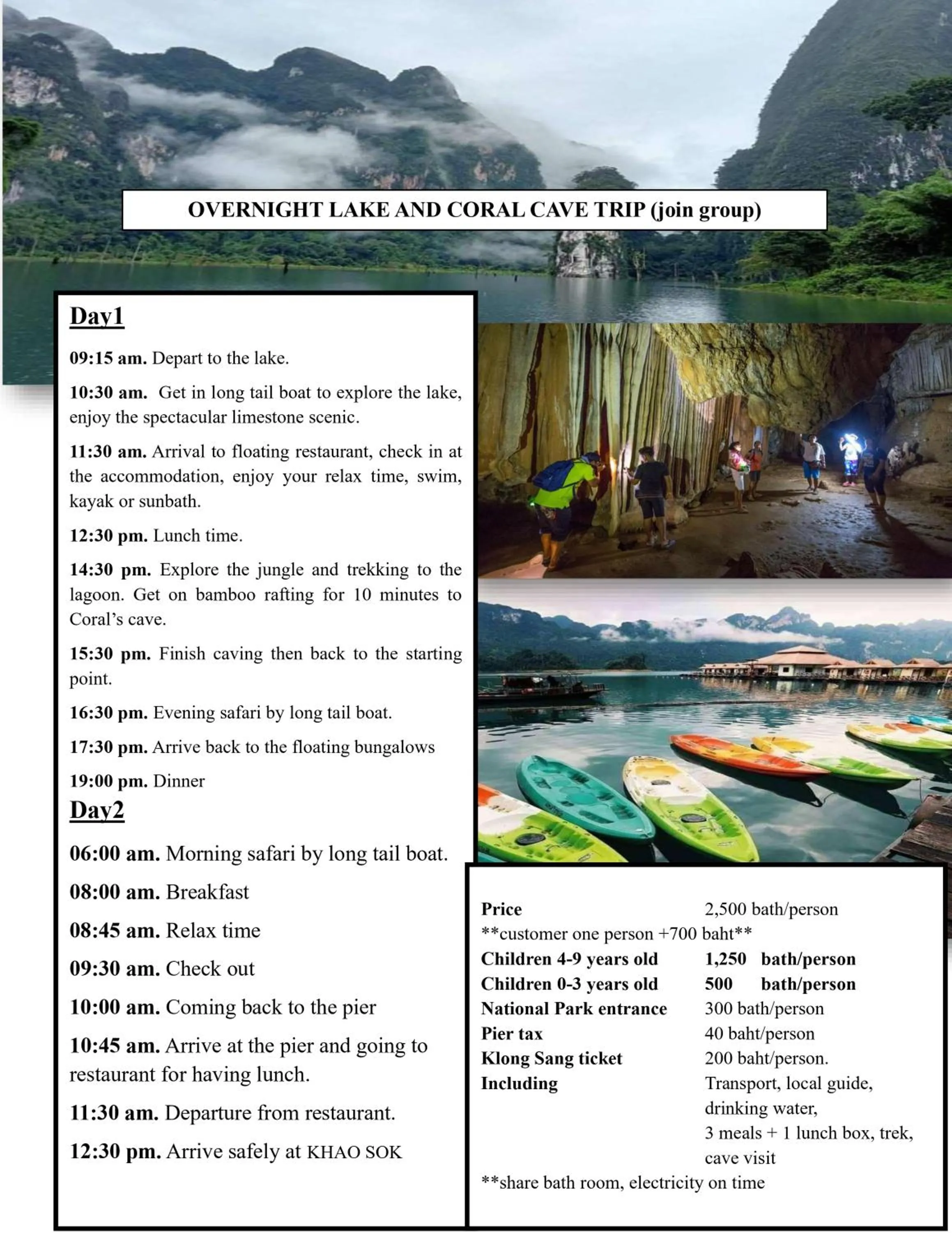 Activities in Khao Sok Green Mountain View
