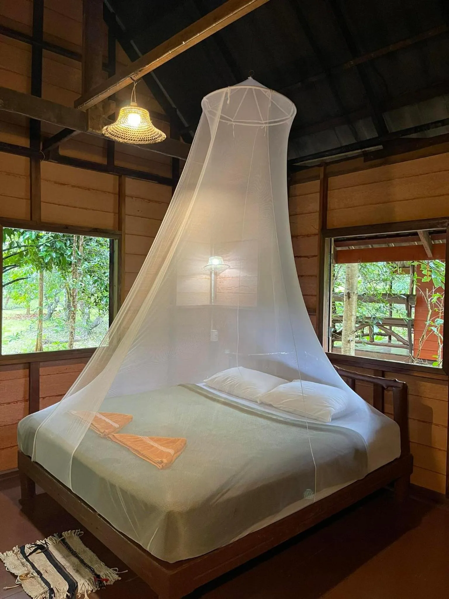 Bed in Khao Sok Green Mountain View