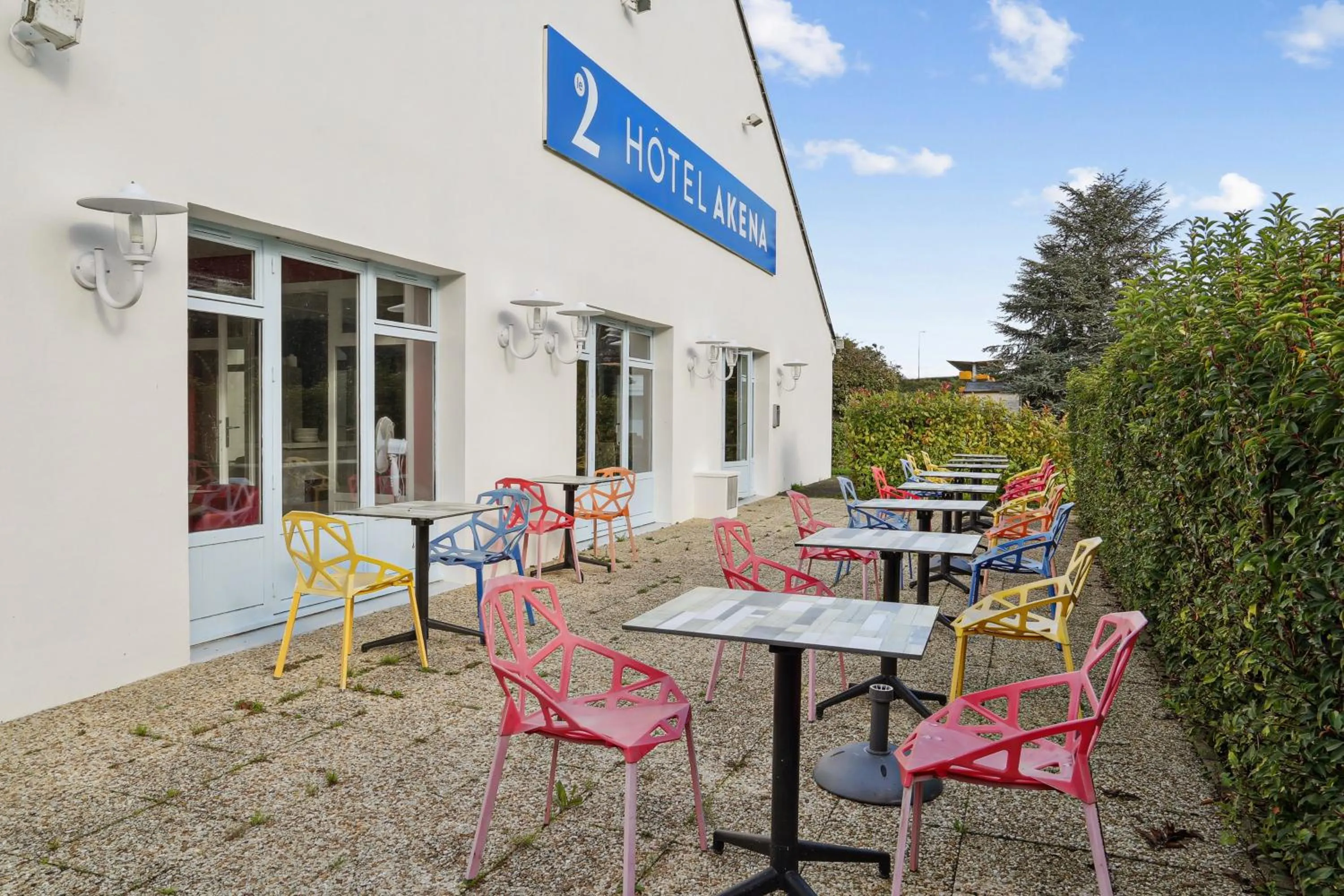 Balcony/Terrace in Le 2 By Hotel Akena - La Ferté Bernard