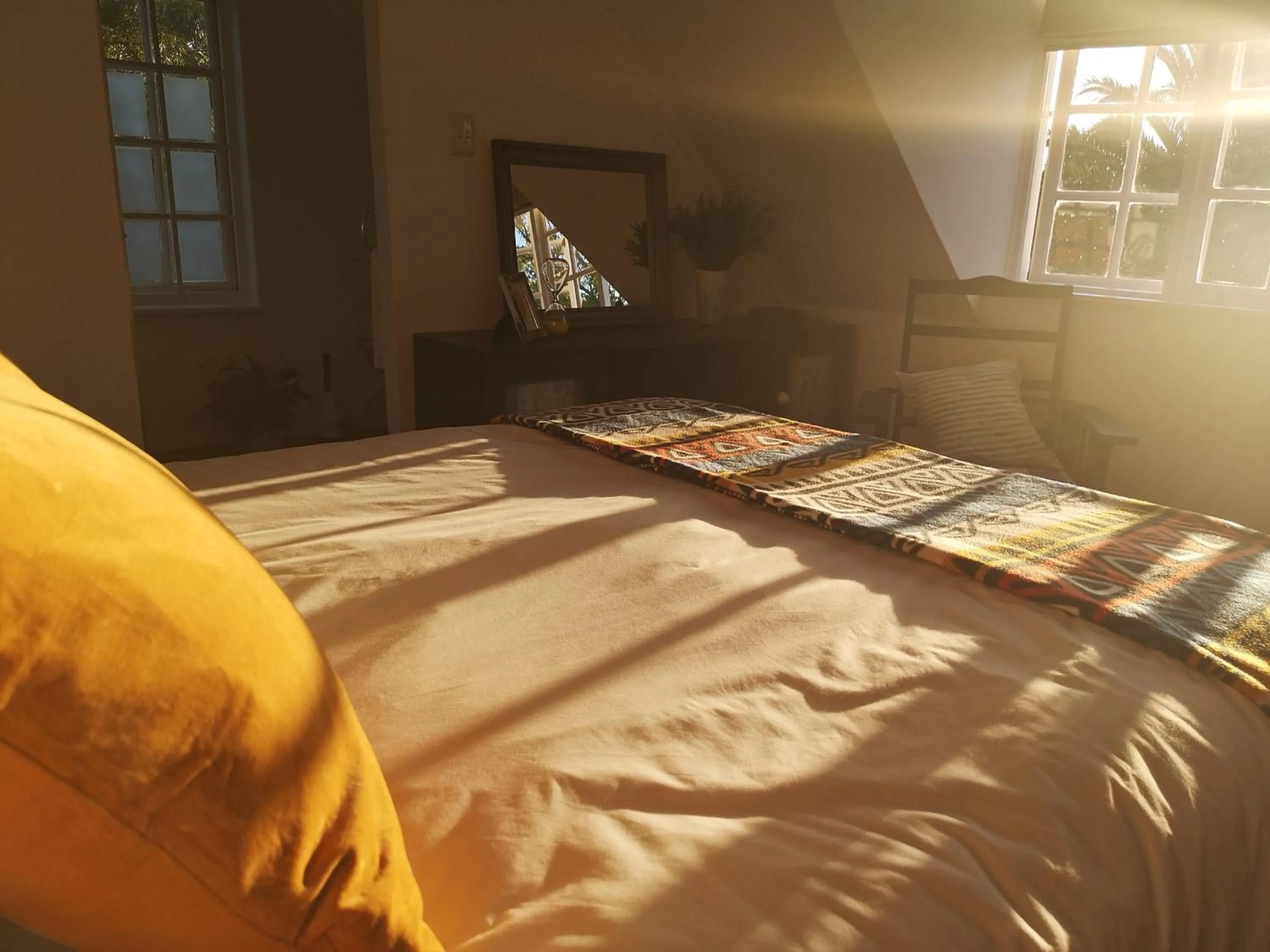 Shower, Bed in Almond Cottage Bed & Breakfast