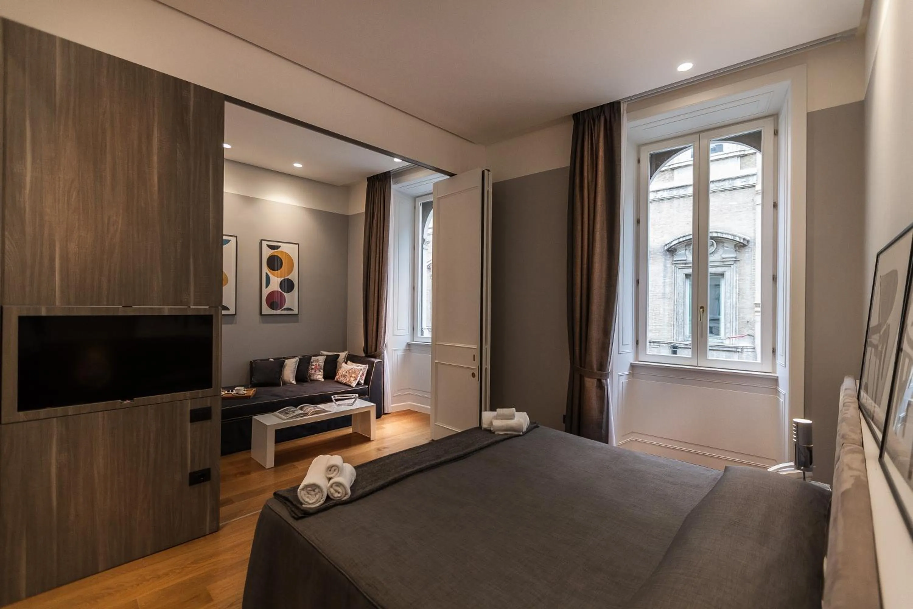 Bed in Amazing Suite Piazza Venezia