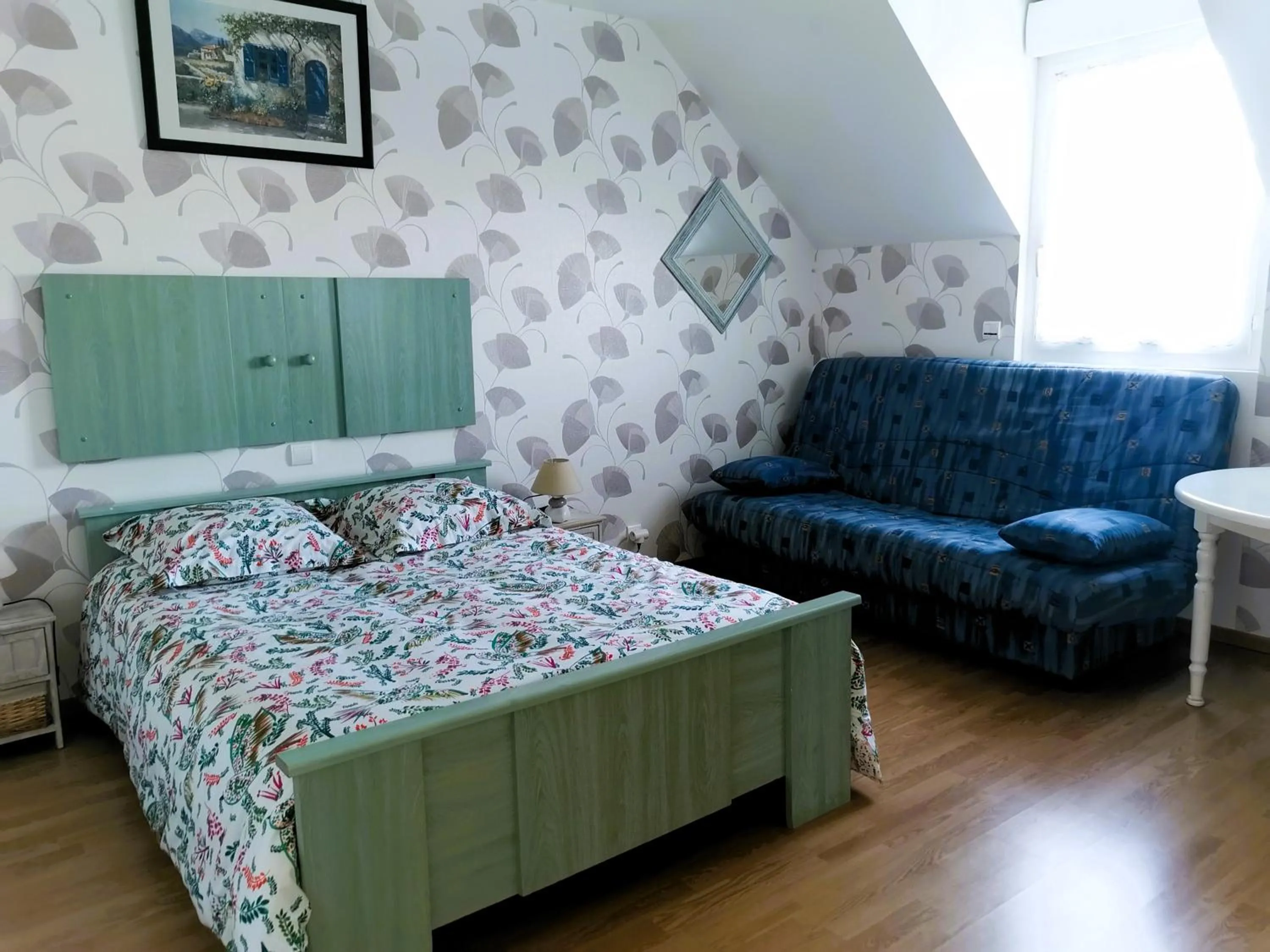 Bed in Chambre d'hôtes Le Pot au Lait