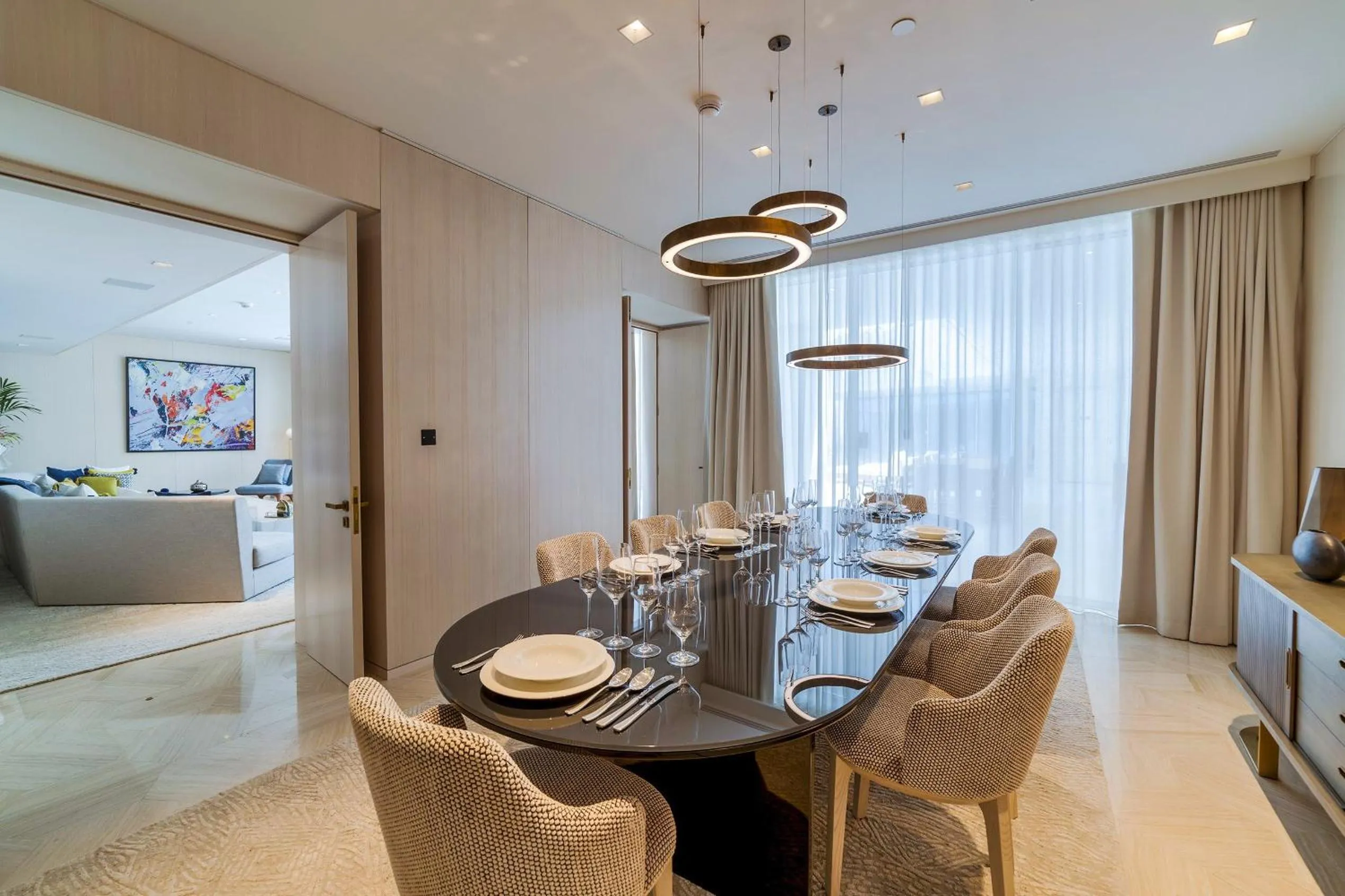 Dining area in FIVE Palm Jumeirah Dubai