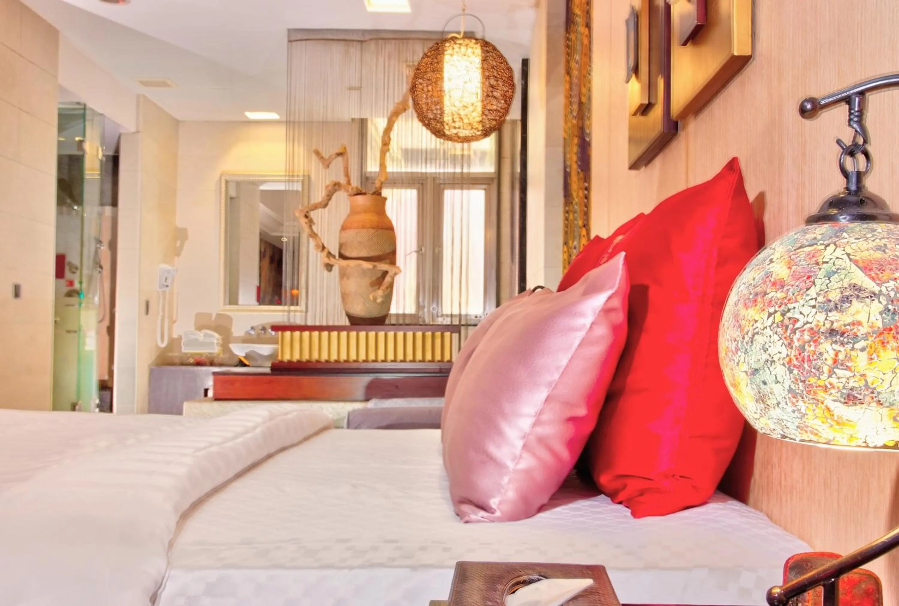 Bed in Q Motel精品旅館