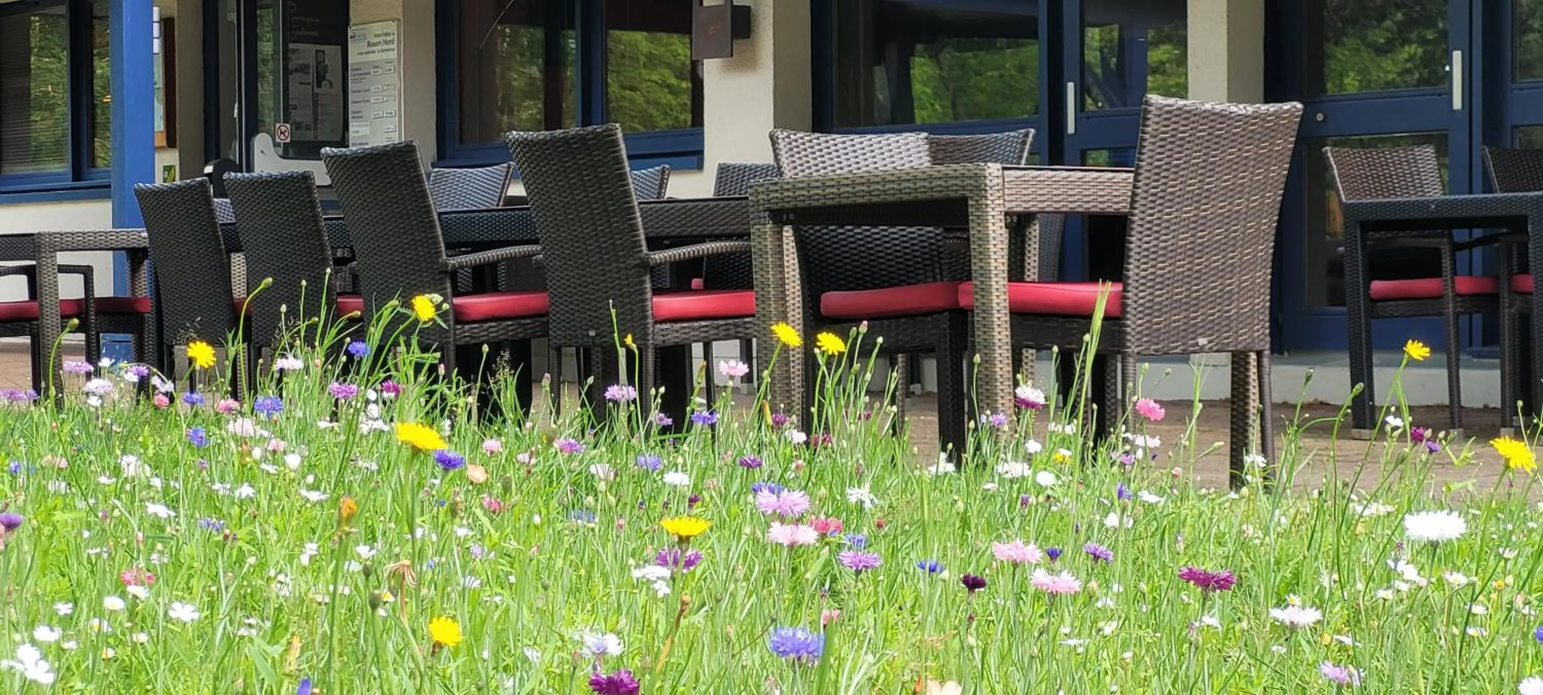 Garden in KYRIAD ROUEN NORD - Mont Saint Aignan